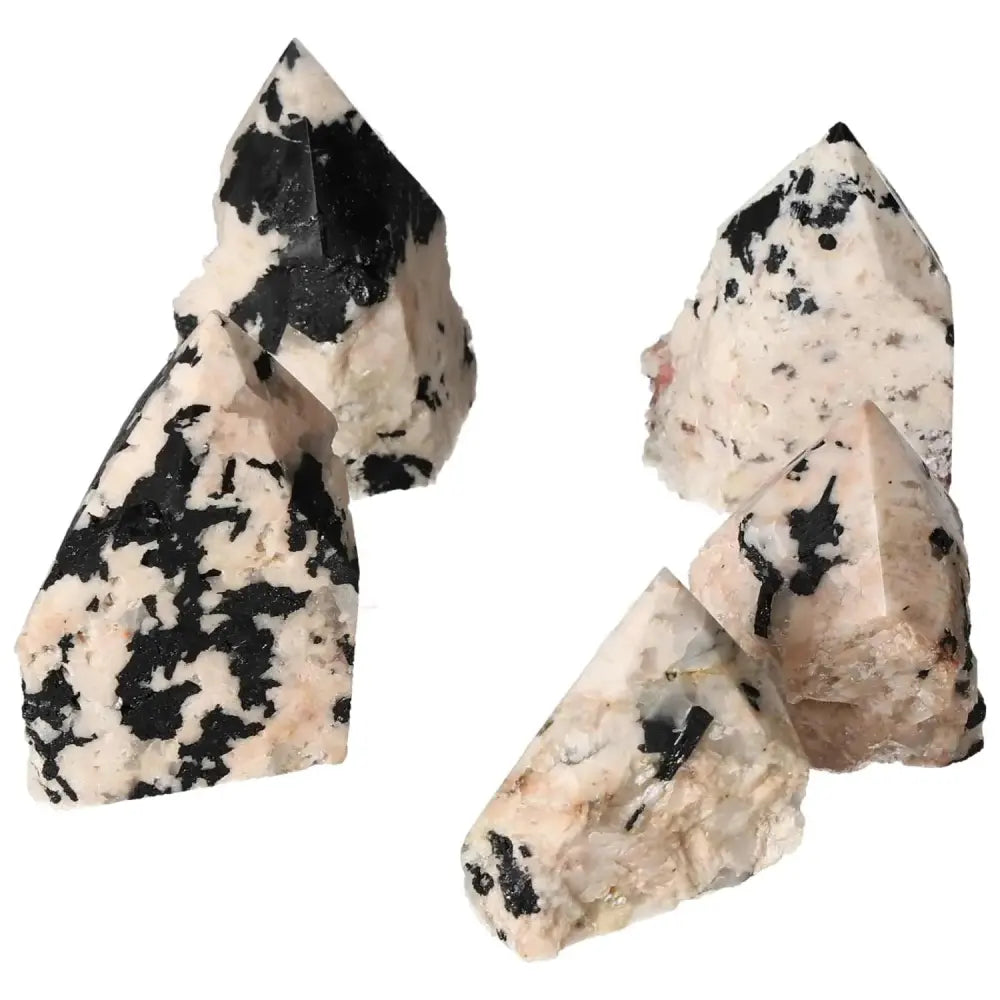 Polished Point Tourmaline With Feldspar S from Sylvia Crystals showcasing vibrant energy and grounding properties.