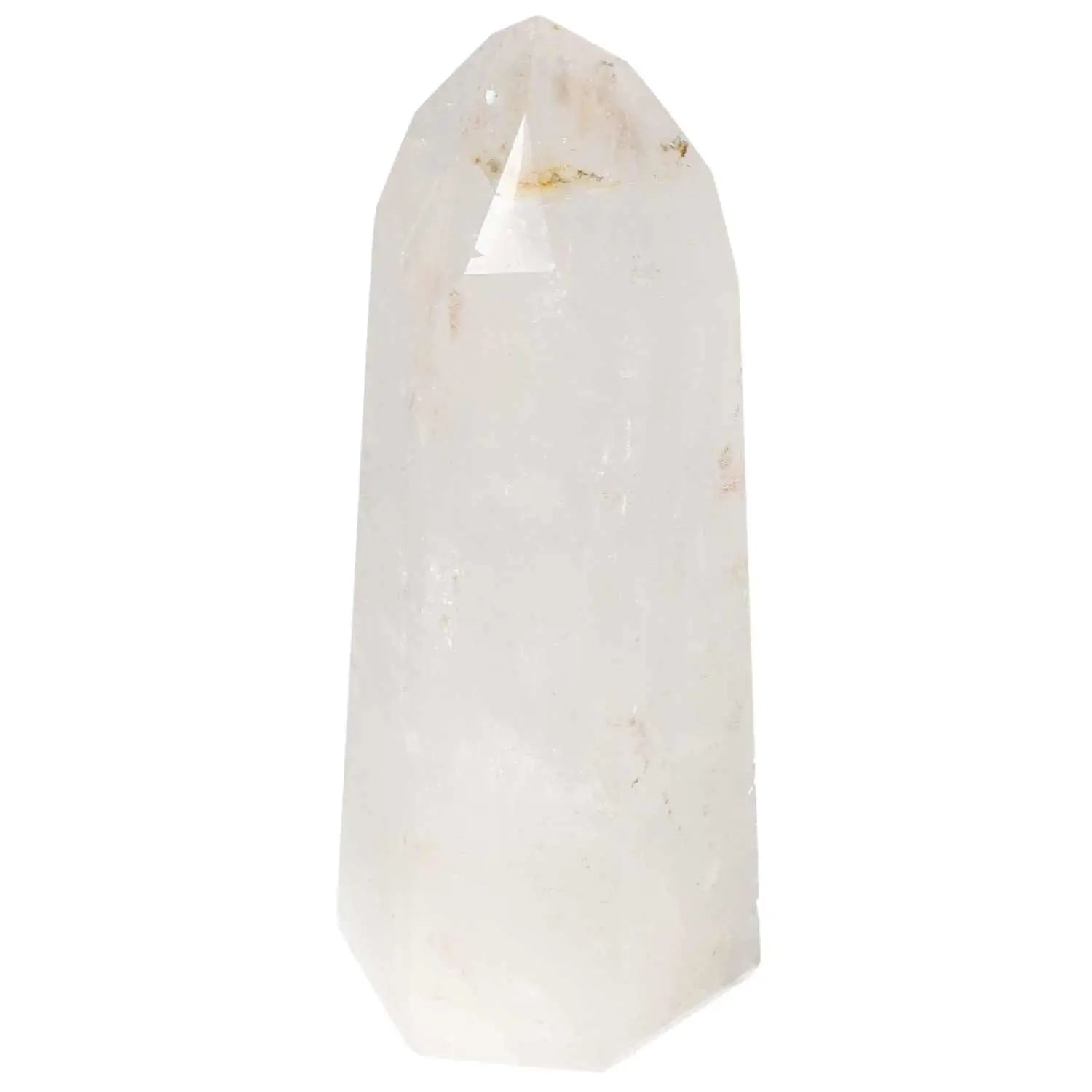 Polished Quartz Obelisk from Sylvia Crystals, a spiritual gateway and elegant decorative piece, crafted with precision and beauty.