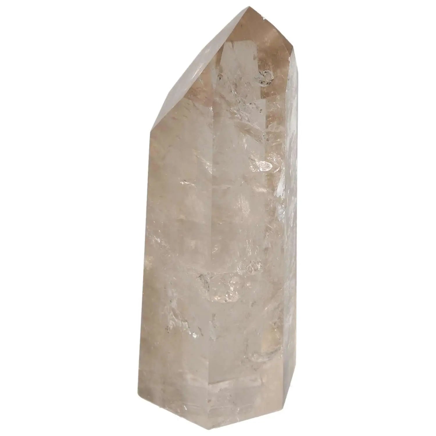 Polished Quartz Smoky Obelisk from Sylvia Crystals, elegant and grounding decorative piece