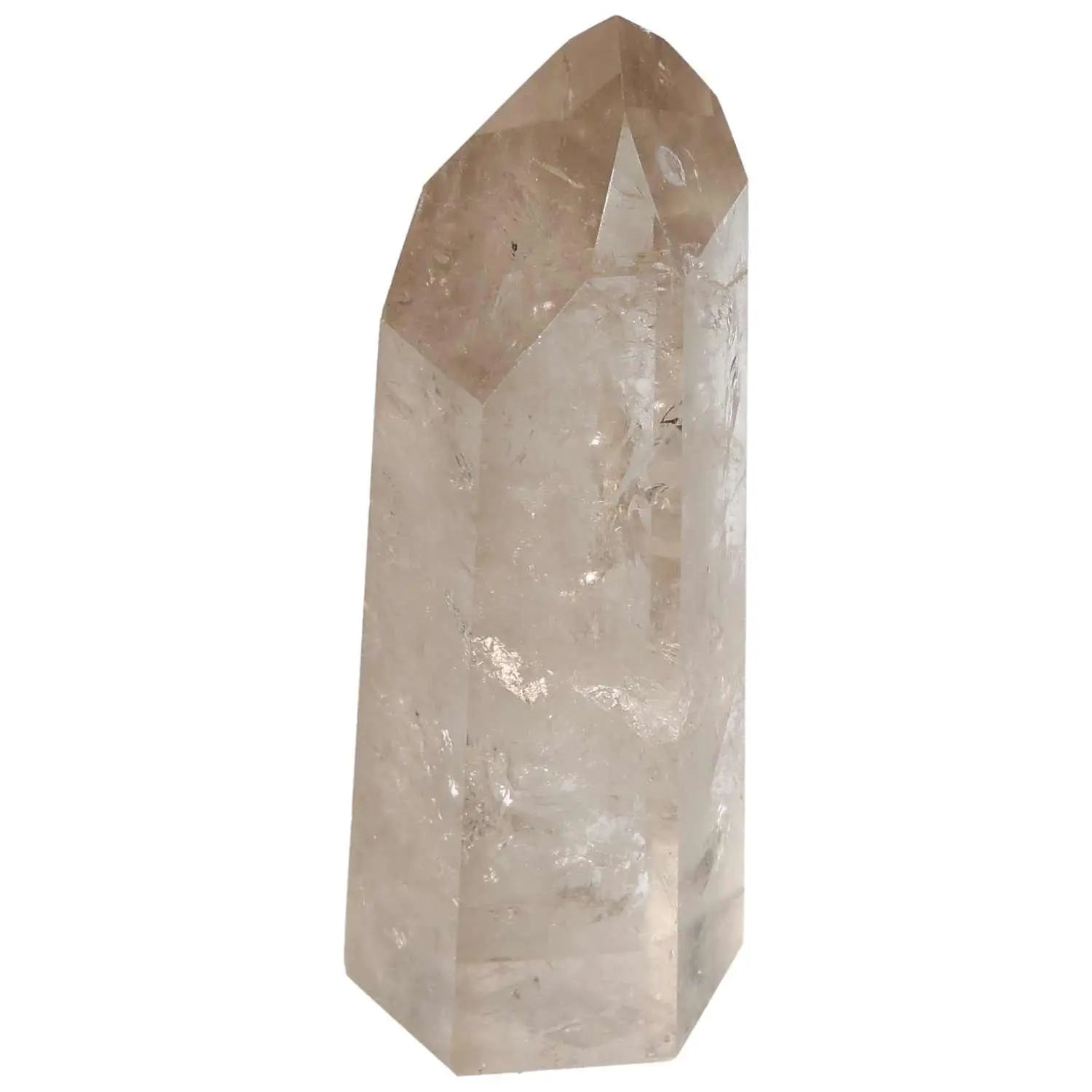 "Polished Quartz Smoky Obelisk for tranquility and clarity by Sylvia Crystals"