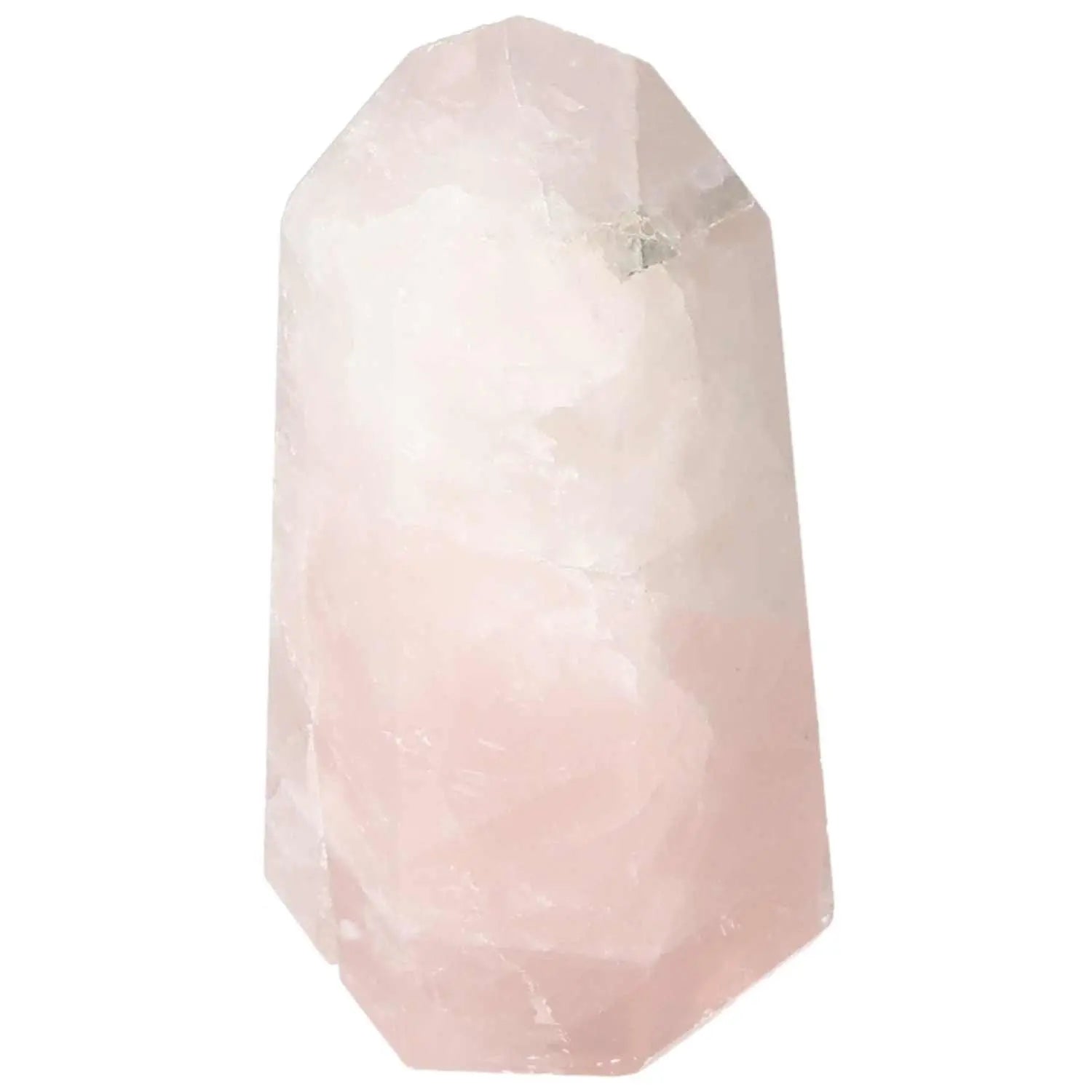 Polished Rose Quartz Obelisk from Sylvia Crystals, symbolizing luxury, elegance, and spiritual connection.