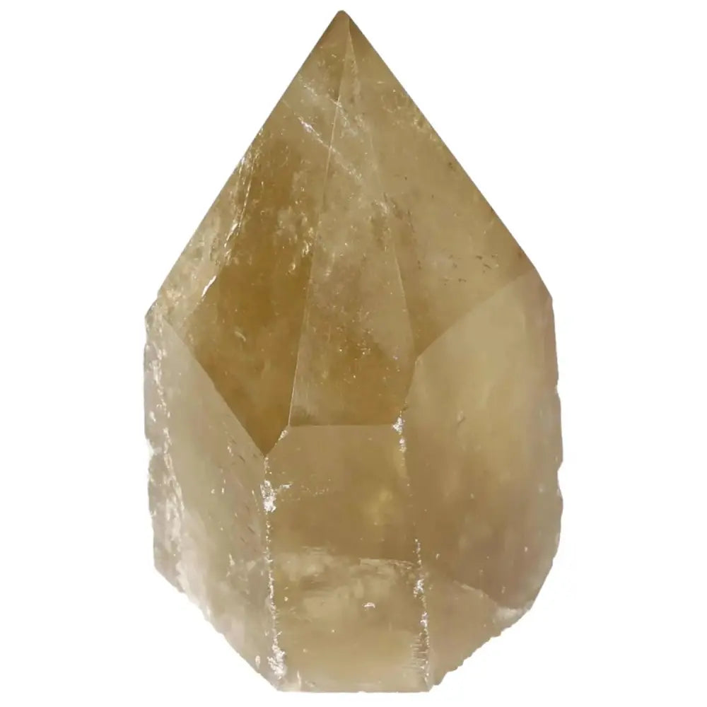 Polished Smoky Quartz Point crystal displaying luxury and grounding energy from Sylvia Crystals, ideal for protection and spirituality.