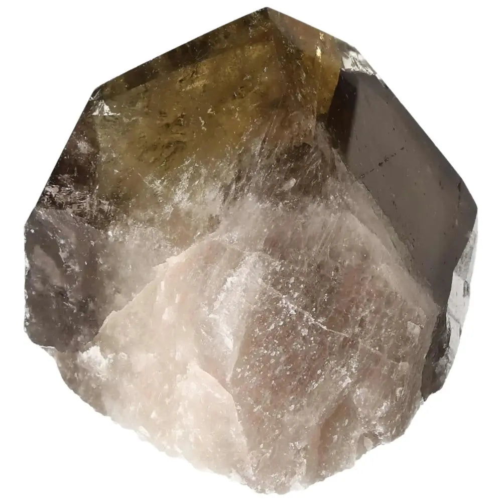 Polished Smoky Quartz Point crystal, elegant and grounding, from Sylvia Crystals, ideal for protection and conscious living.