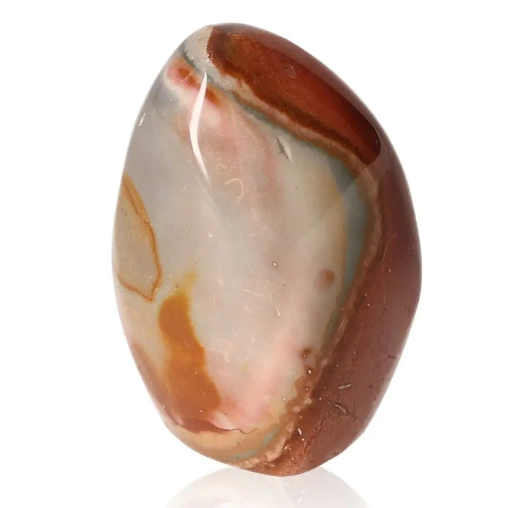 Polychrome Jasper Free Form stone showcasing its vibrant desert-inspired patterns and earthy hues, also known as Desert Jasper.