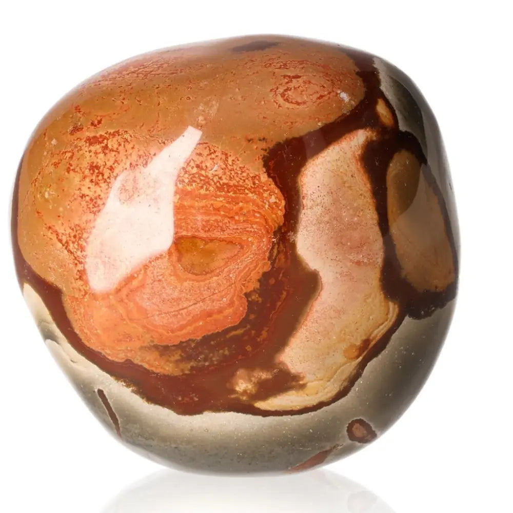 Polychrome Jasper Free Form stone with vibrant desert hues and natural patterns, enhancing any space with its decorative allure.