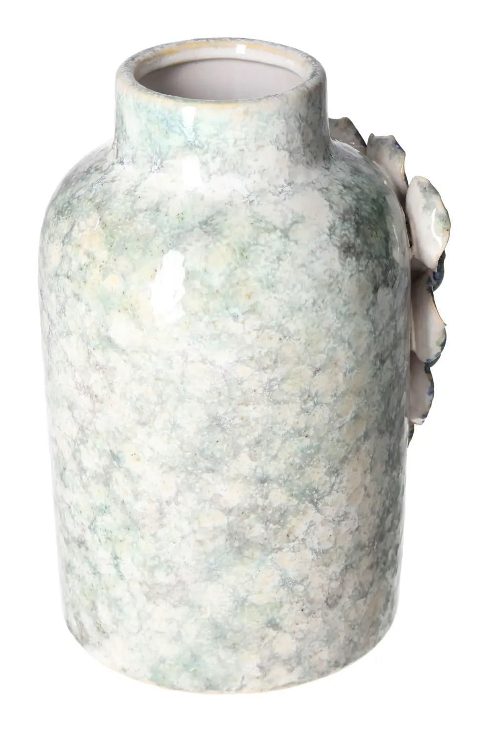 Porcelein Style Vase 16x13x23 from Sylvia Crystals, showcasing a blend of luxury and elegance with a unique artistic design.