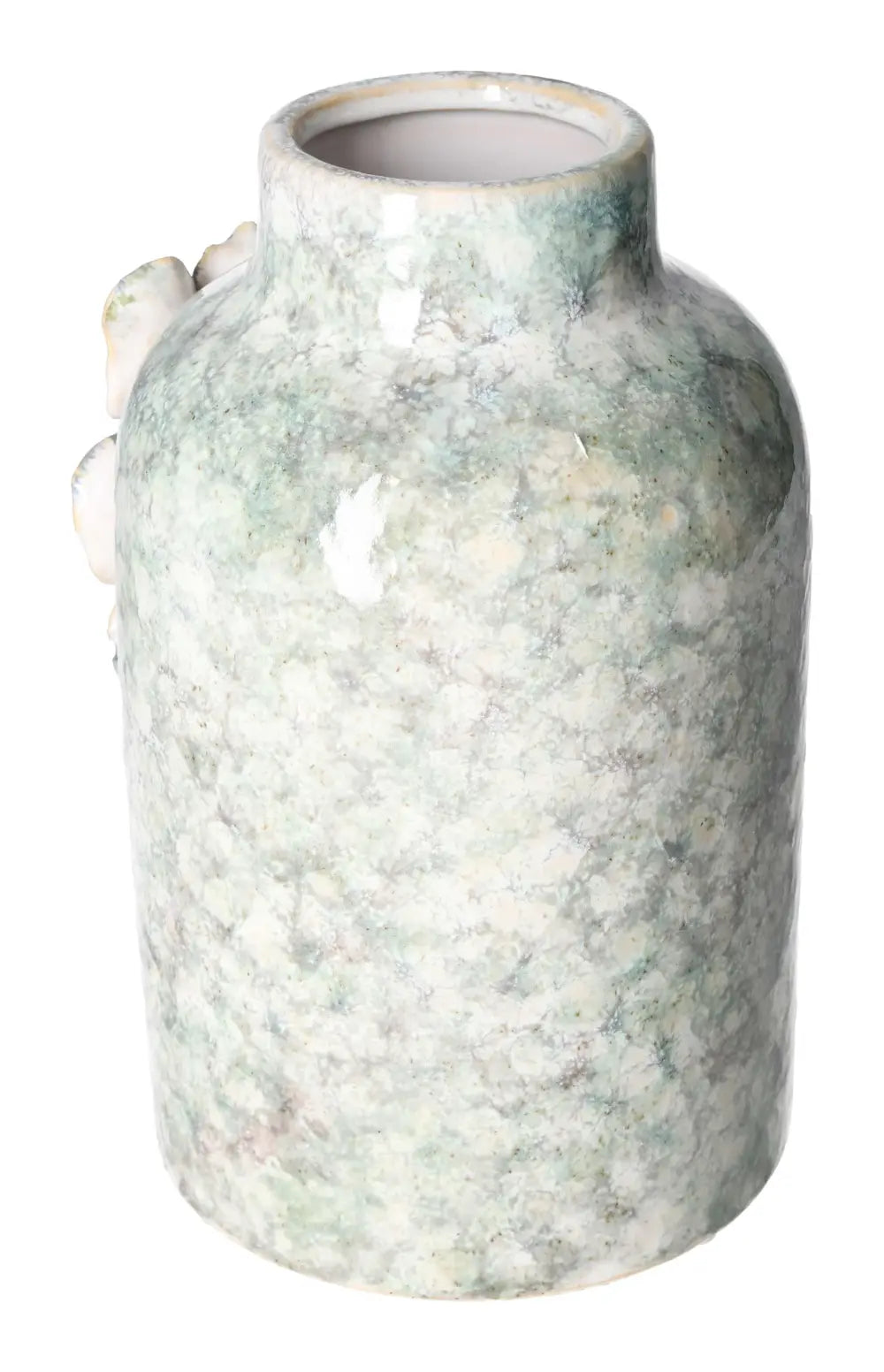 Elegant Porcelain Style Vase with marble finish, 16x13x23, showcasing timeless elegance and luxury from Sylvia Crystals.