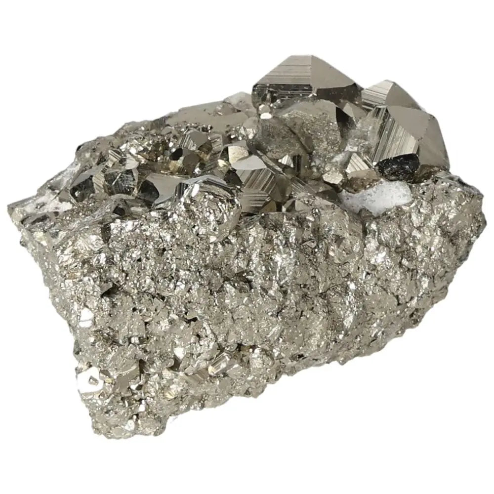 Superior quality rough Pyrite cluster with geometric formations and metallic luster, showcasing natural elegance and premium craftsmanship.