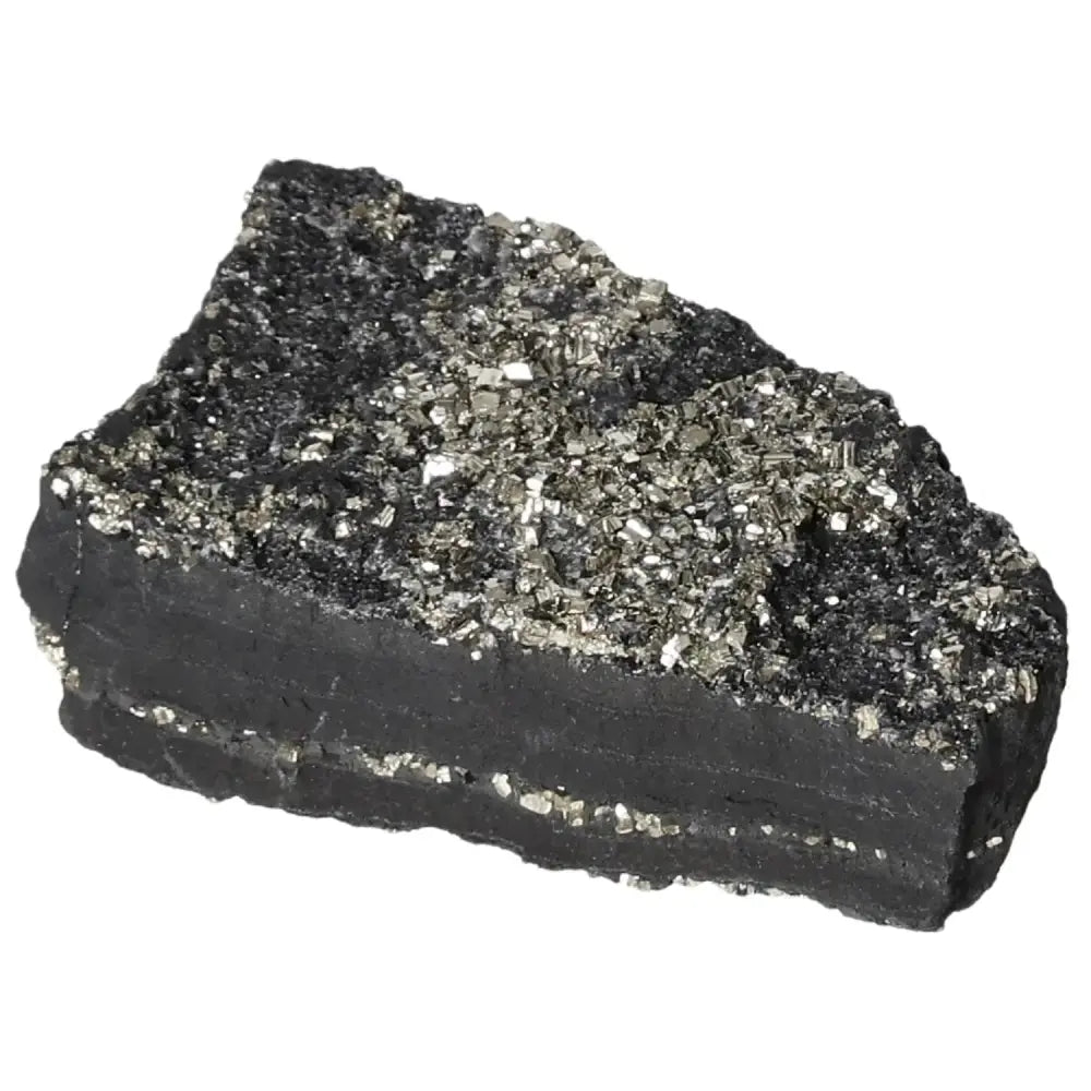 Exquisite Pyrite with Basalt crystal, showcasing luxury and natural beauty, ideal for boosting creativity and independence.