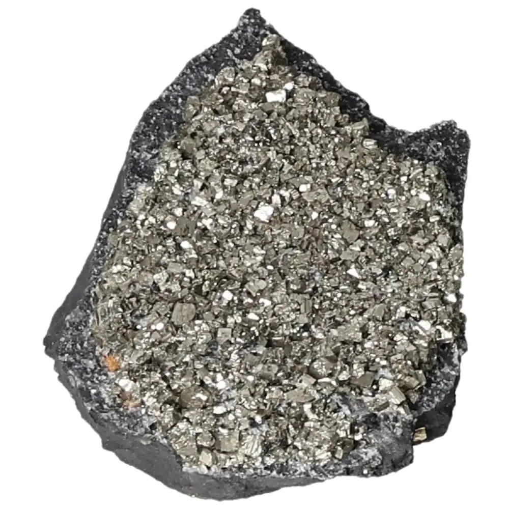 Exquisite Pyrite with Basalt crystal from Sylvia Crystals, known for its stunning beauty and transformational properties.