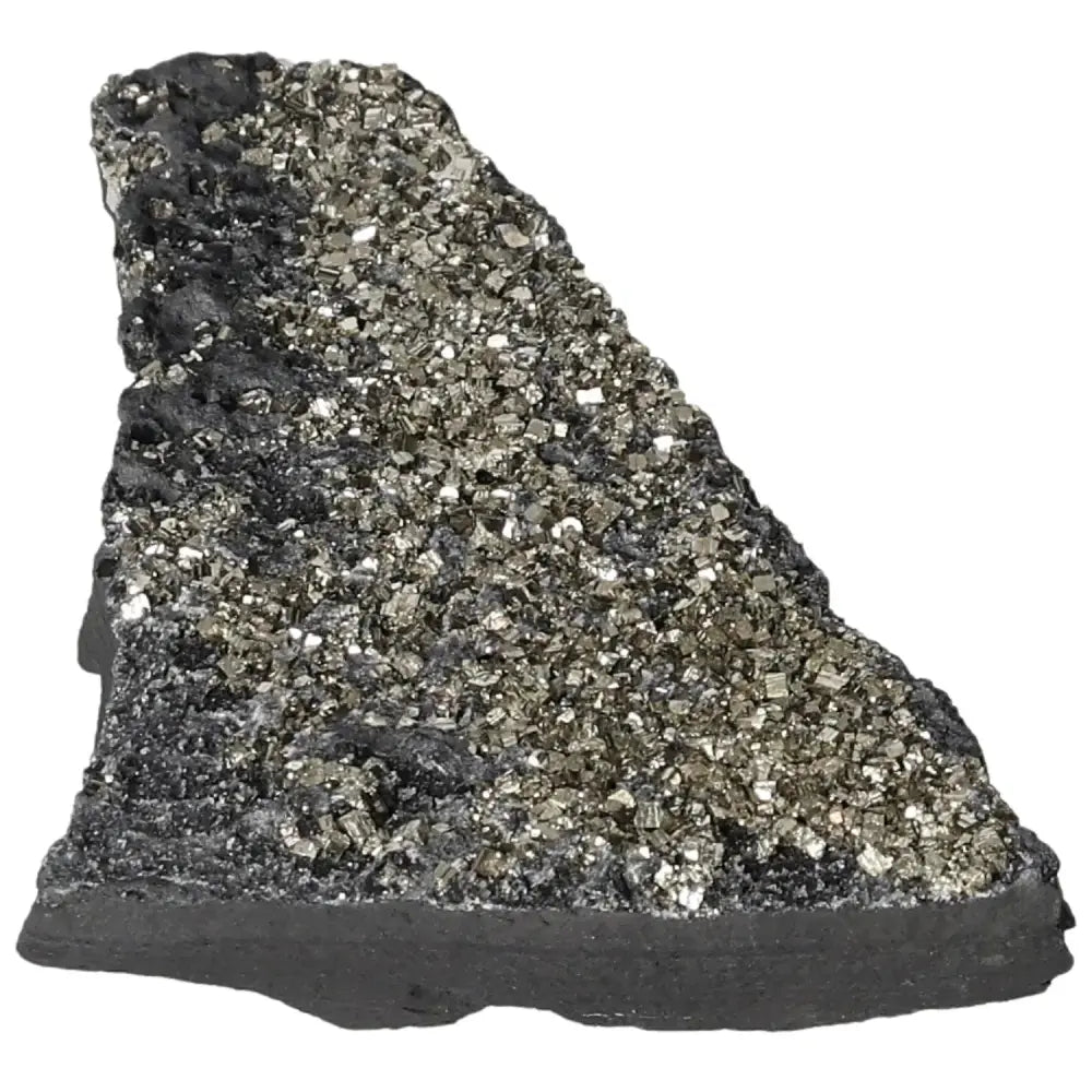 Pyrite with Basalt crystal, boosting creativity and grounding, from Sylvia Crystals.