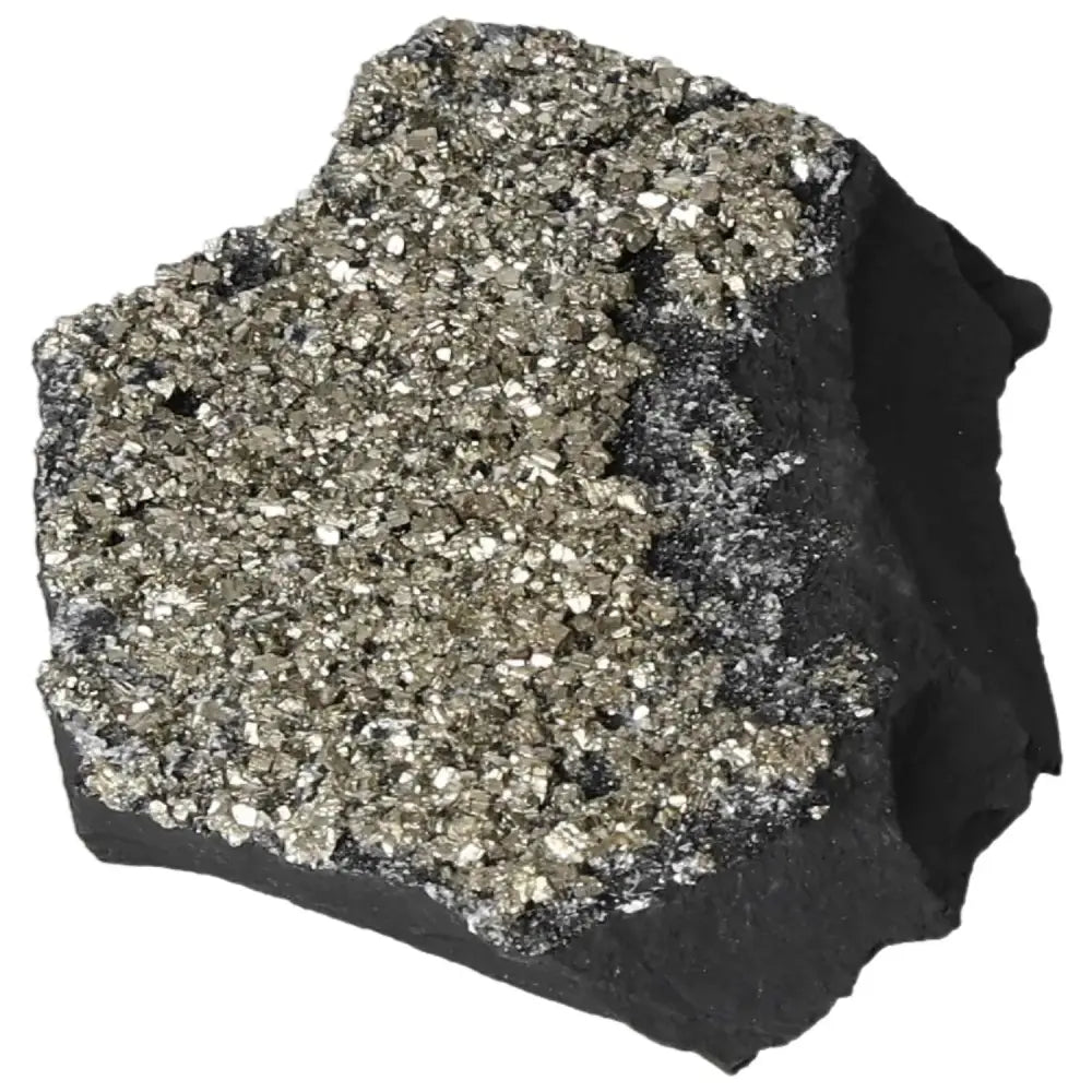 Exquisite Pyrite With Basalt crystal by Sylvia Crystals, fostering empowerment and personal growth.