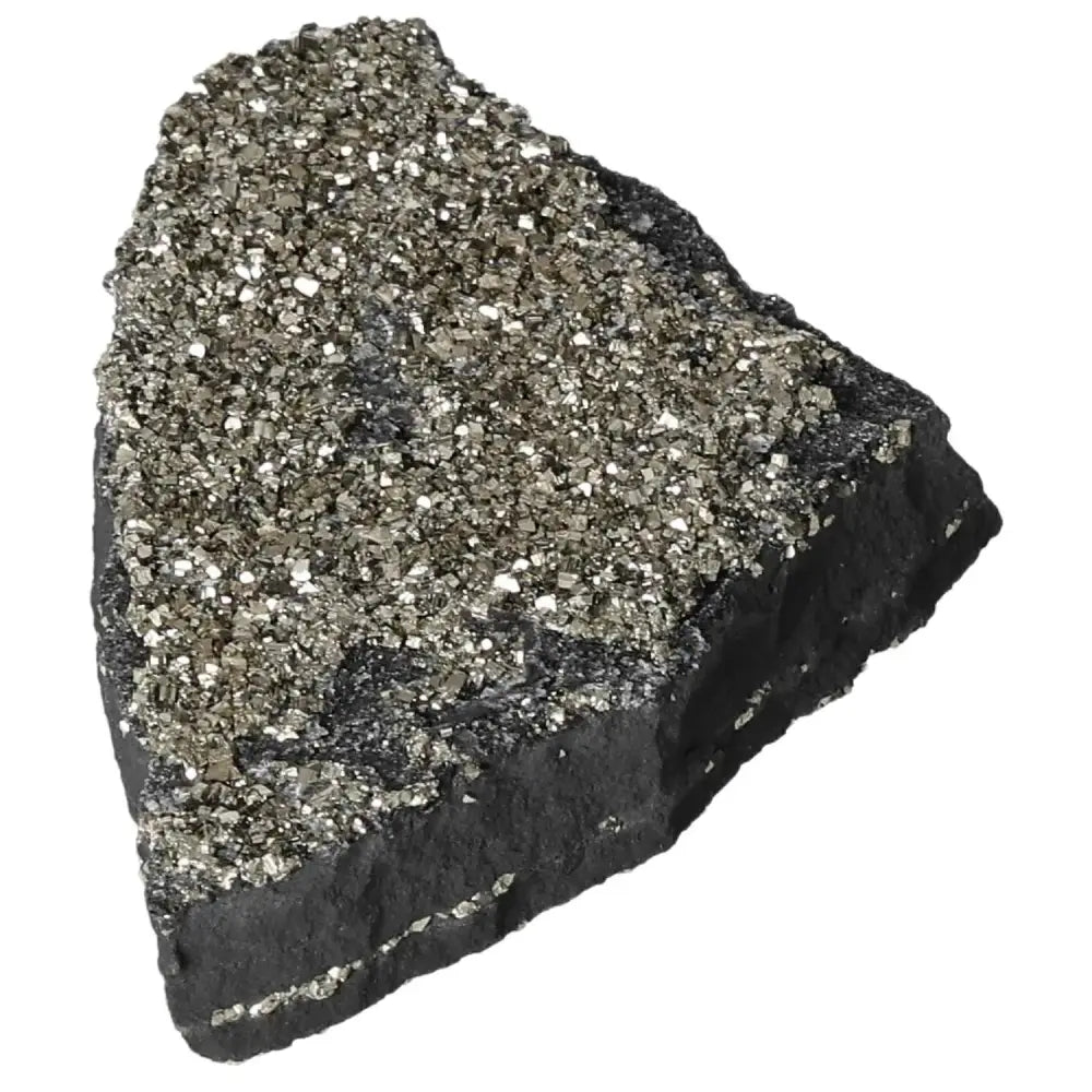 Premium Pyrite with Basalt mineral for creativity and empowerment from Sylvia Crystals