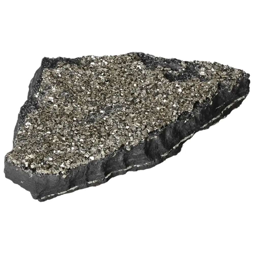 Exquisite Pyrite With Basalt mineral for transformation and personal growth, ideal for creativity and empowerment by Sylvia Crystals.