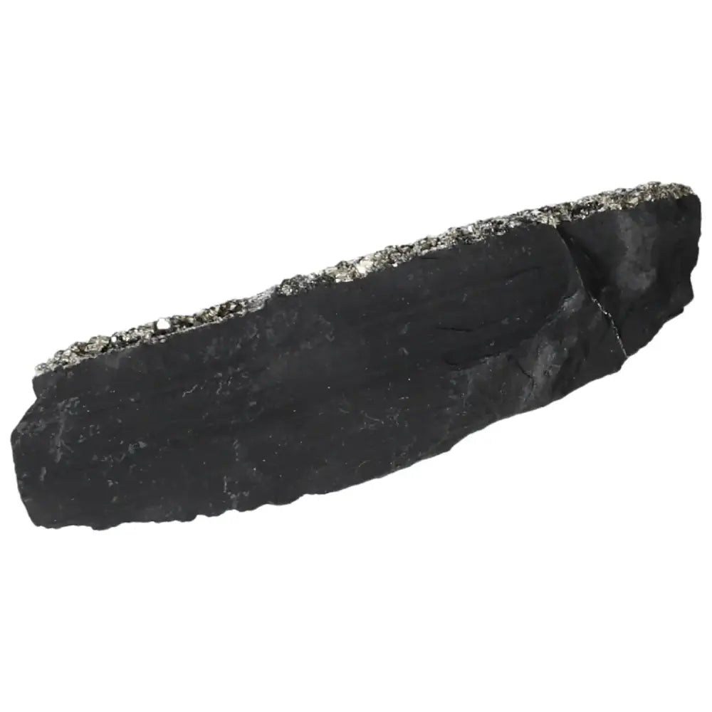 Premium Pyrite with Basalt crystal from Sylvia Crystals, showcasing radiant pyrite and grounding basalt for elegance and spirituality.