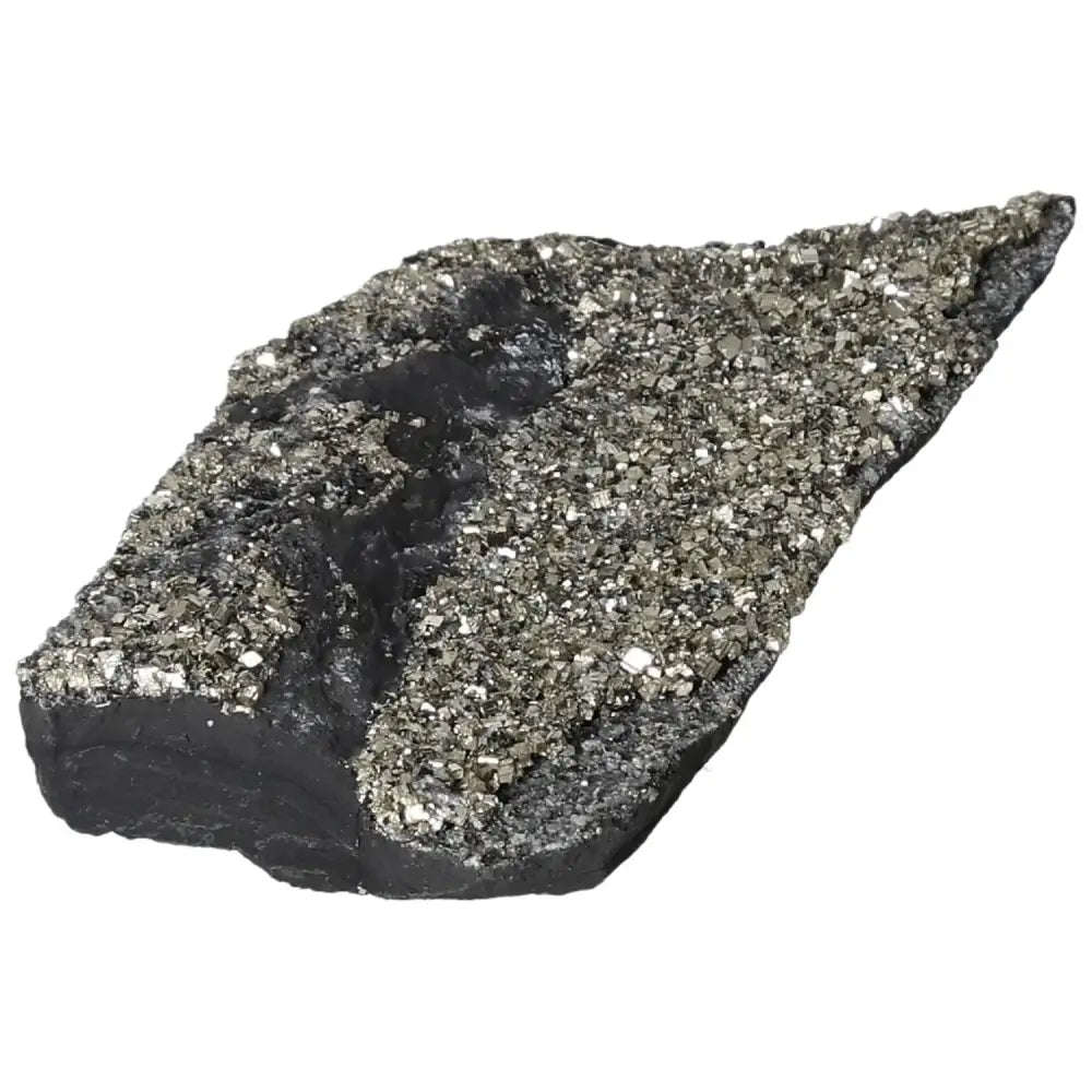 Exquisite Pyrite with Basalt stone from Sylvia Crystals, featuring a premium blend to inspire personal growth and empowerment.