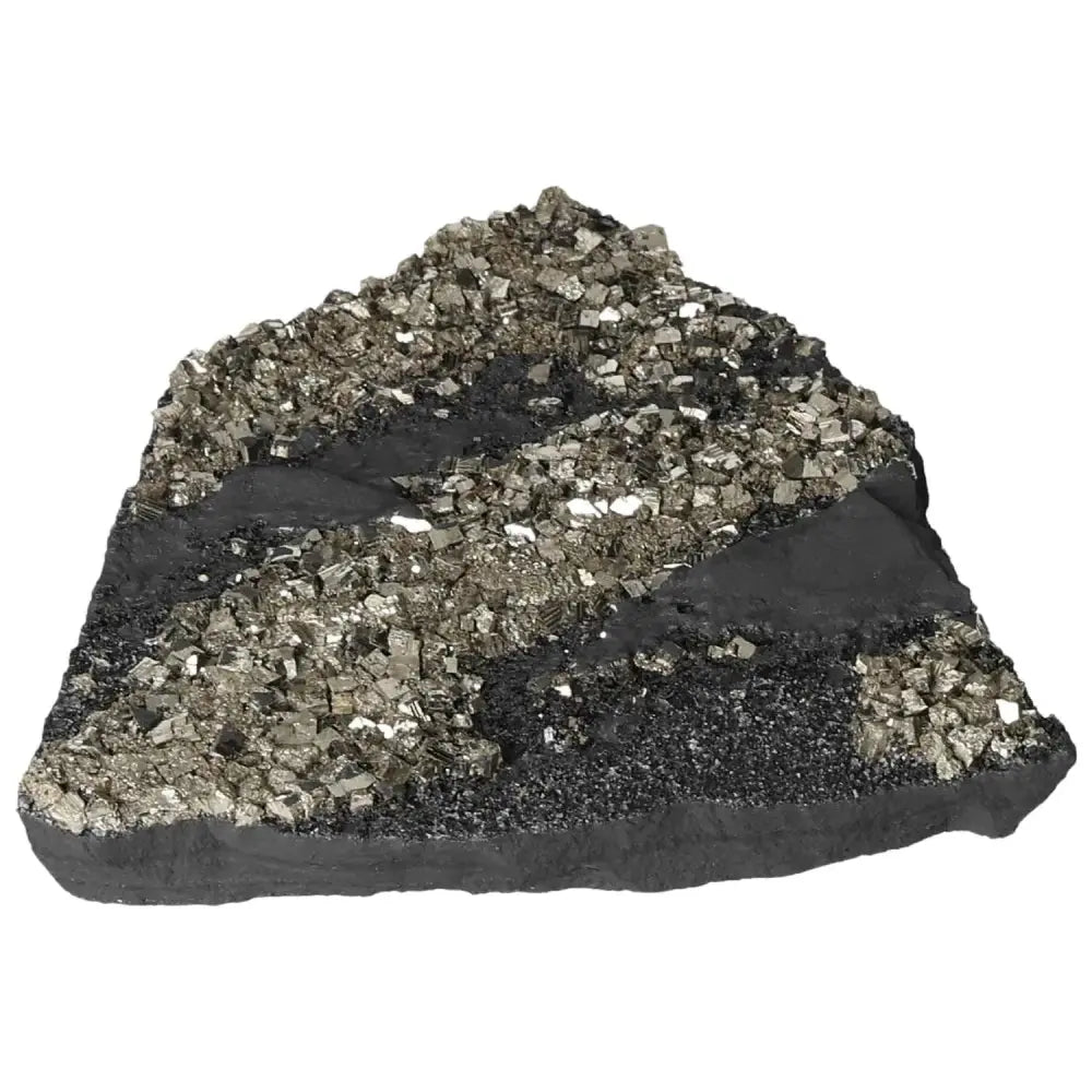 Premium Sylvia Crystals Pyrite With Basalt Stone for Positive Change and Growth