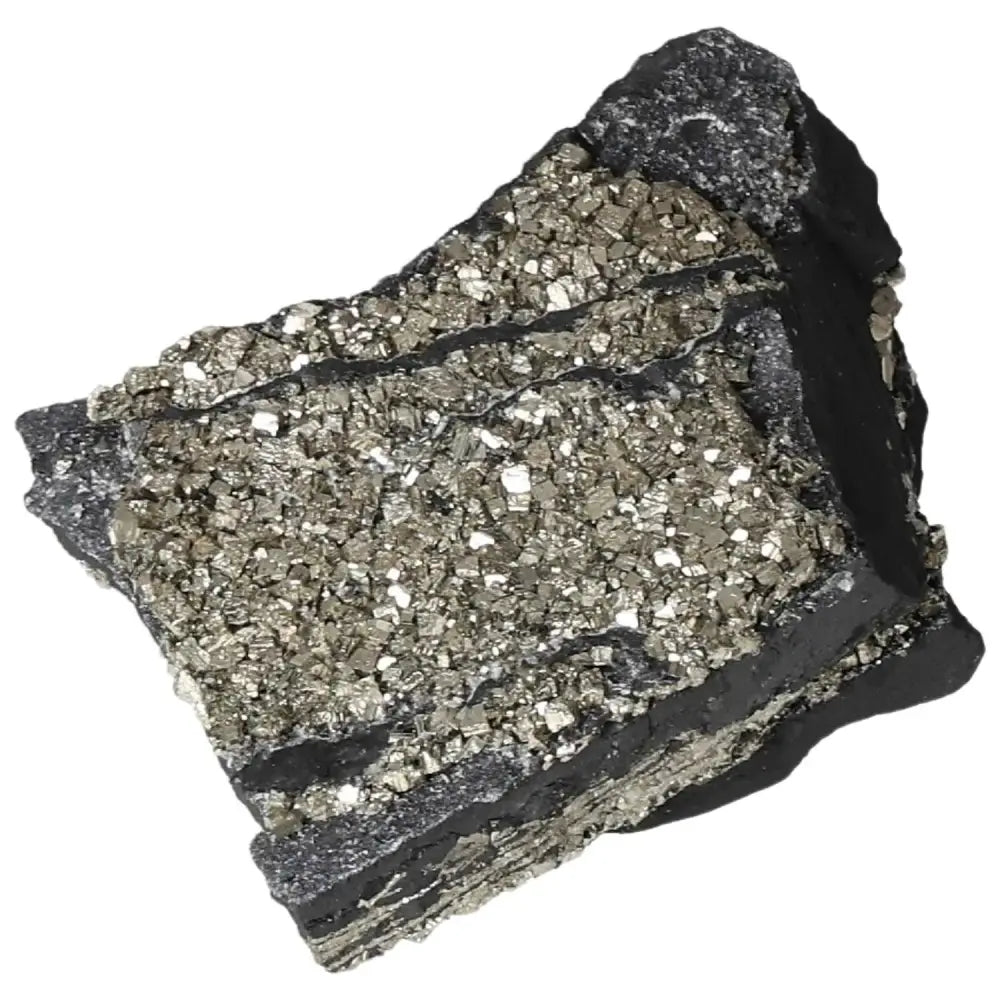 Premium Pyrite with Basalt by Sylvia Crystals showcasing natural elegance, handpicked for quality and authenticity, capturing luxury essence.
