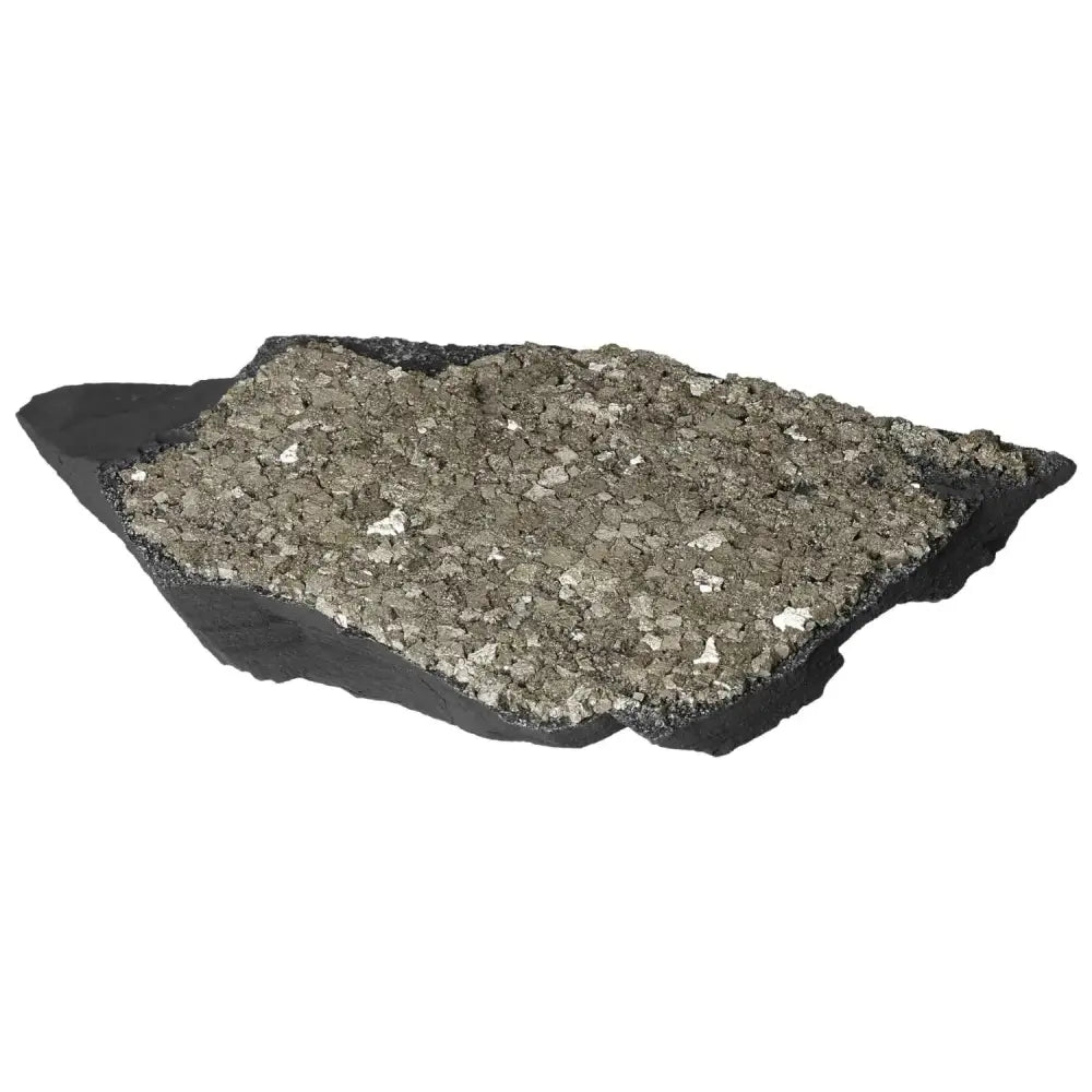 "Sylvia Crystals' Pyrite With Basalt - Empowering and Grounding Crystal for Mental Independence"