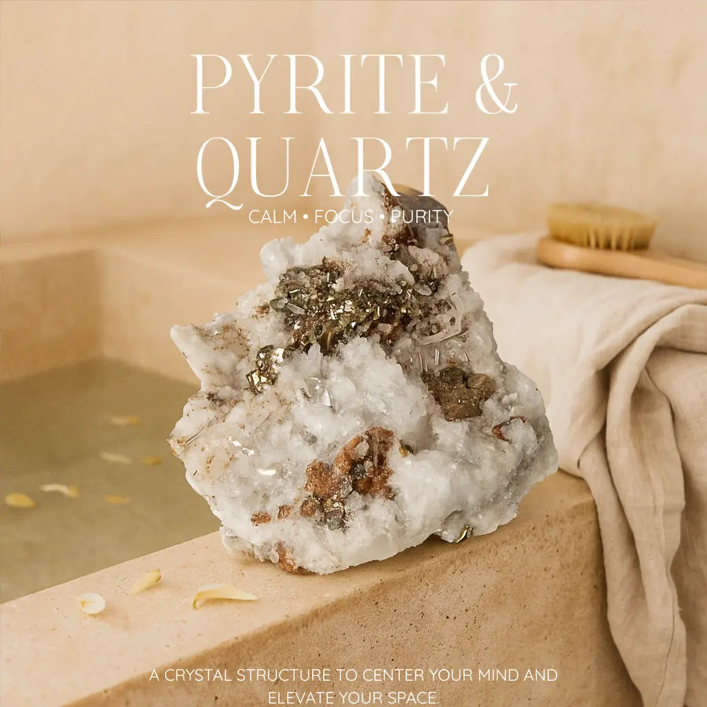 Pyrite with Quartz and Chalcopyrite Sylvia Crystals Sp. z o.o.