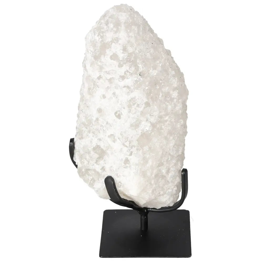 Quartz Crystal Bubble on stand from Sylvia Crystals, enhances spiritual well-being and energy alignment, exquisite and versatile.