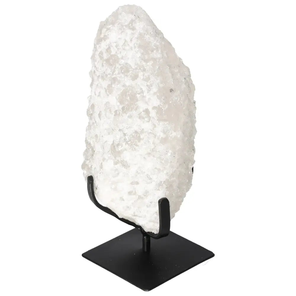 Quartz Crystal Bubble on stand, a spiritual energy enhancer from Sylvia Crystals collection, perfect for energy alignment and well-being.