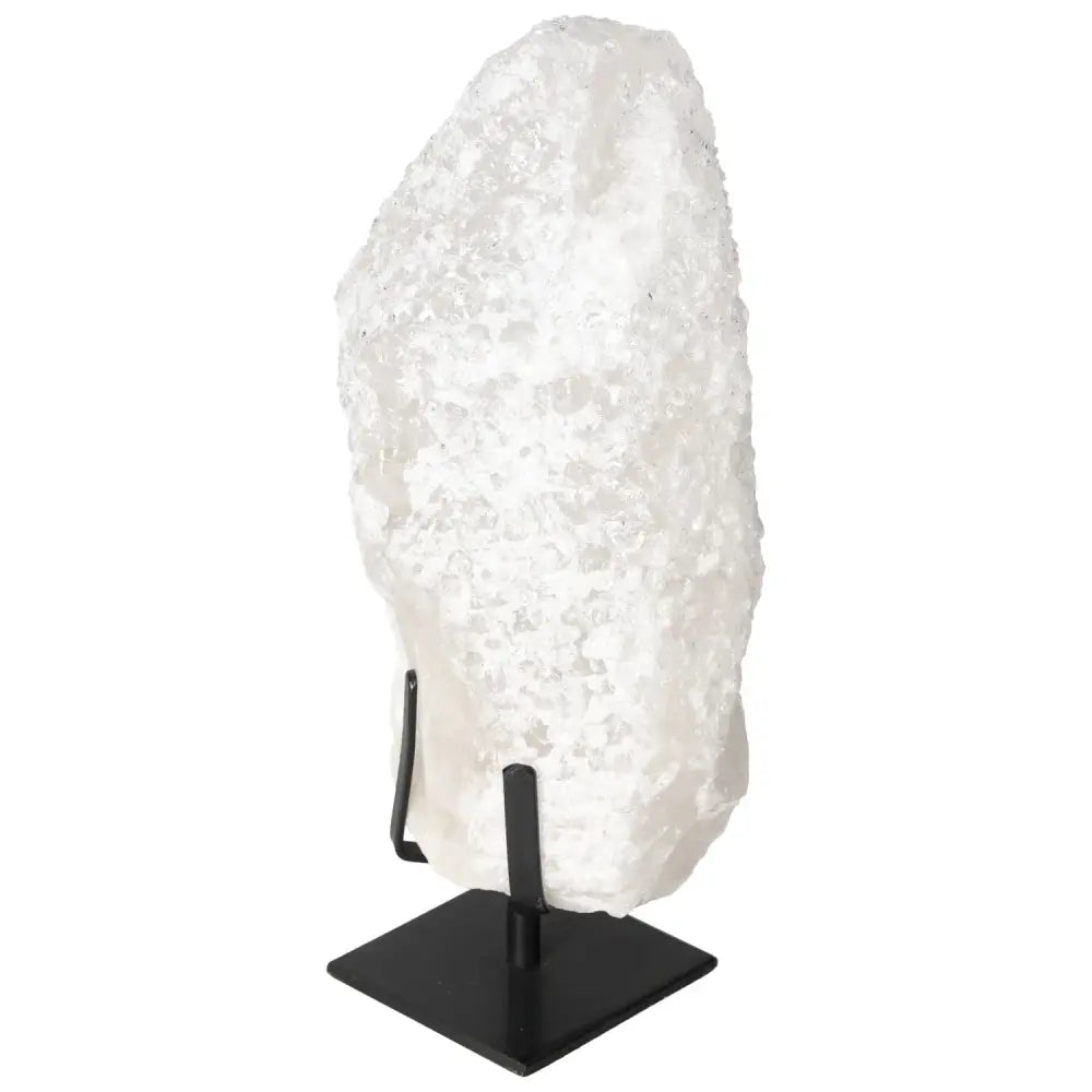 Elegant Quartz Crystal Bubble on stand showcasing luxury and spirituality, enhancing décor with its mesmerizing colors.