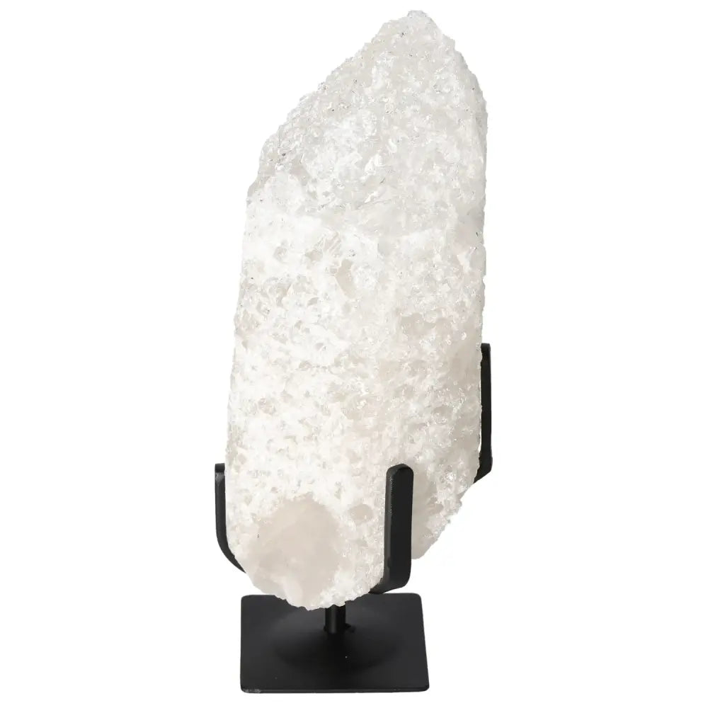 Quartz Crystal Bubble on stand, premium gemstone for spiritual energy and aura harmony.