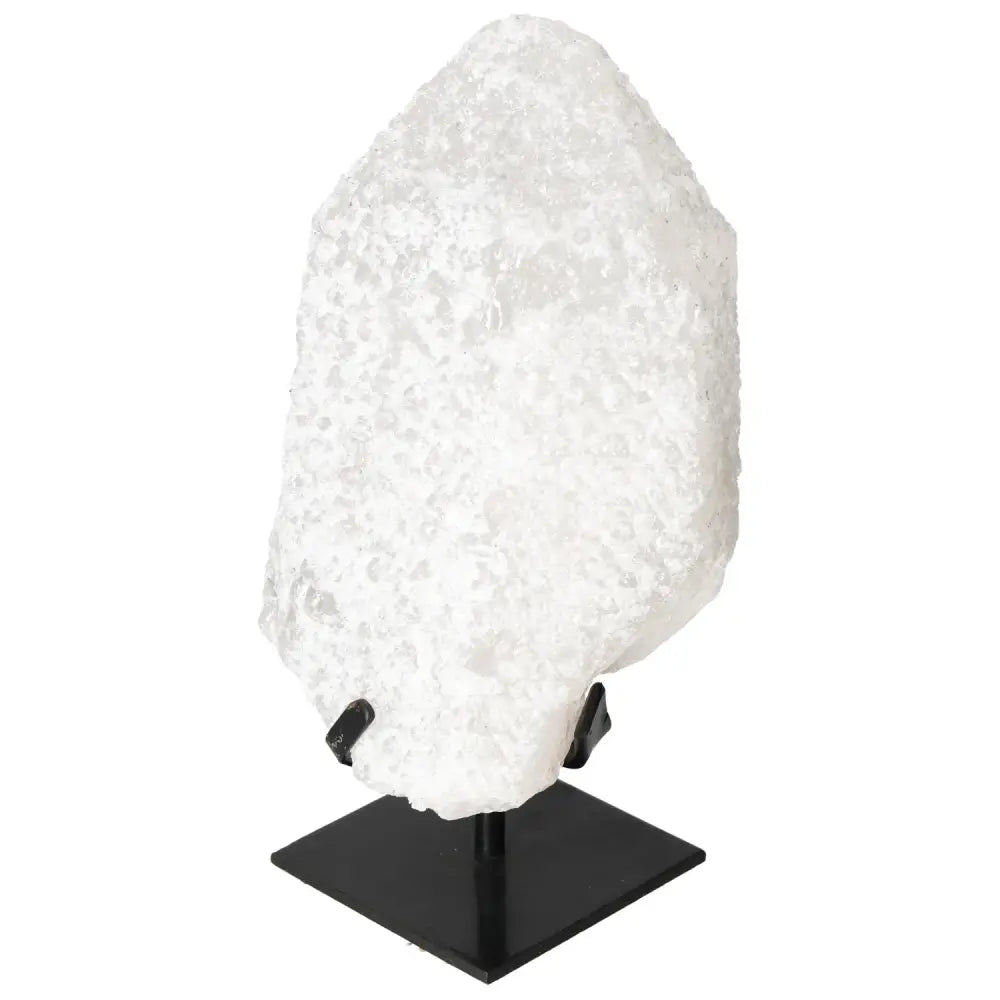 Quartz Crystal Bubble on stand with enchanting multicolored hues from Sylvia Crystals.