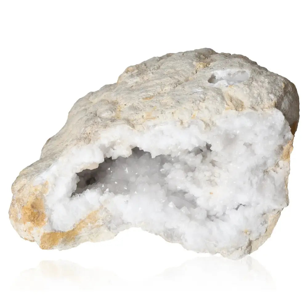 Quartz Geode XL showcasing stunning crystal formations, a natural masterpiece for decoration and spiritual enhancement.