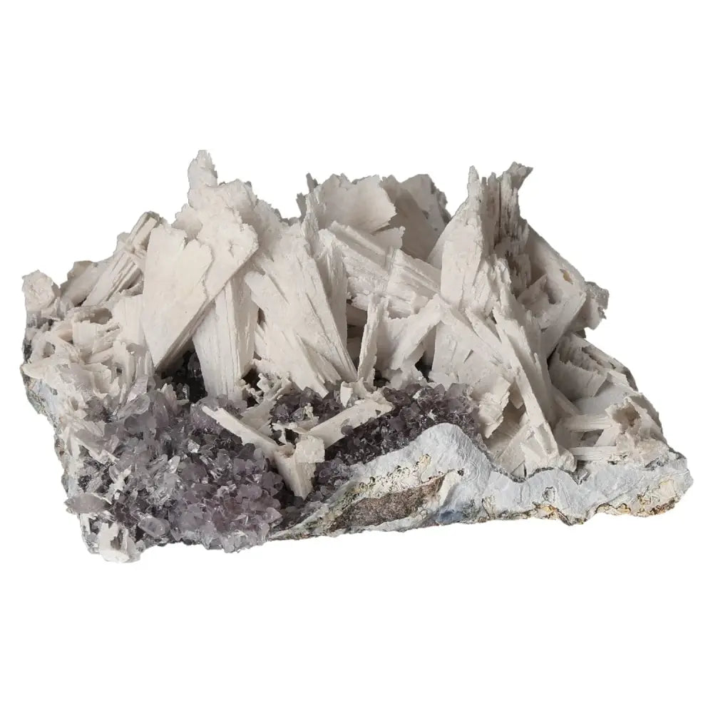 Rare quartz pseudomorph after zeolite mineral specimen from Sylvia Crystals, showcasing unique natural transformation and beauty.