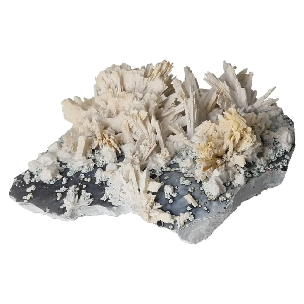 Quartz pseudomorph after zeolite mineral specimen showcasing rare transformation from Sylvia Crystals.