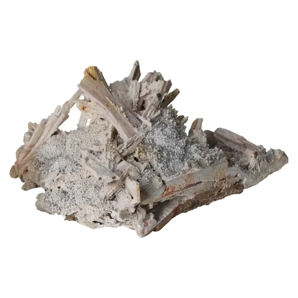 Quartz pseudomorph after zeolite mineral specimen showcasing rare transformation in natural crystal formation.