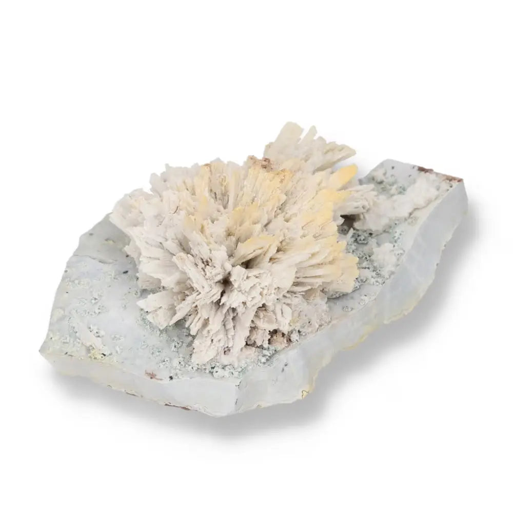 Quartz pseudomorph after zeolite specimen, showcasing rare mineral transformation from Sylvia Crystals, with stunning quartz structure.