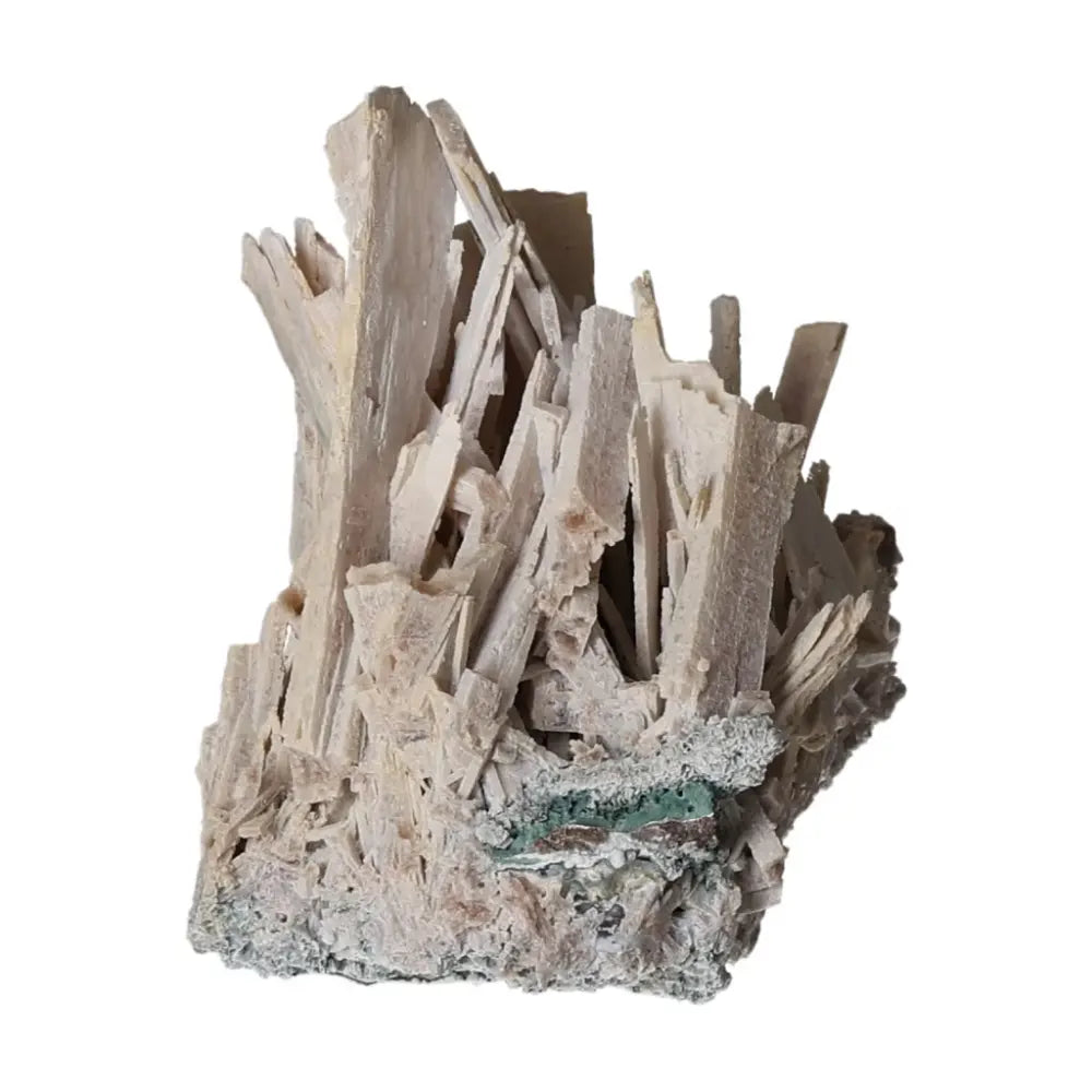 Quartz pseudomorph after zeolite mineral specimen, showcasing rare transformation with intricate crystal structures from Sylvia Crystals.