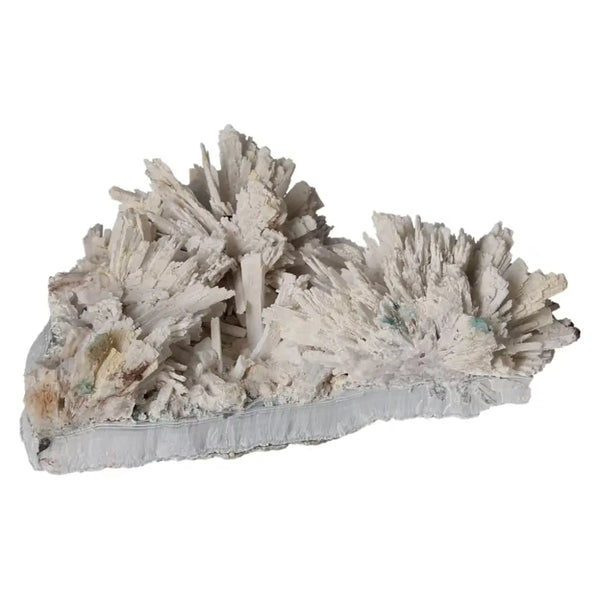 Quartz pseudomorph after zeolite mineral specimen showcasing rare transformation from Sylvia Crystals, highlighting natural beauty.
