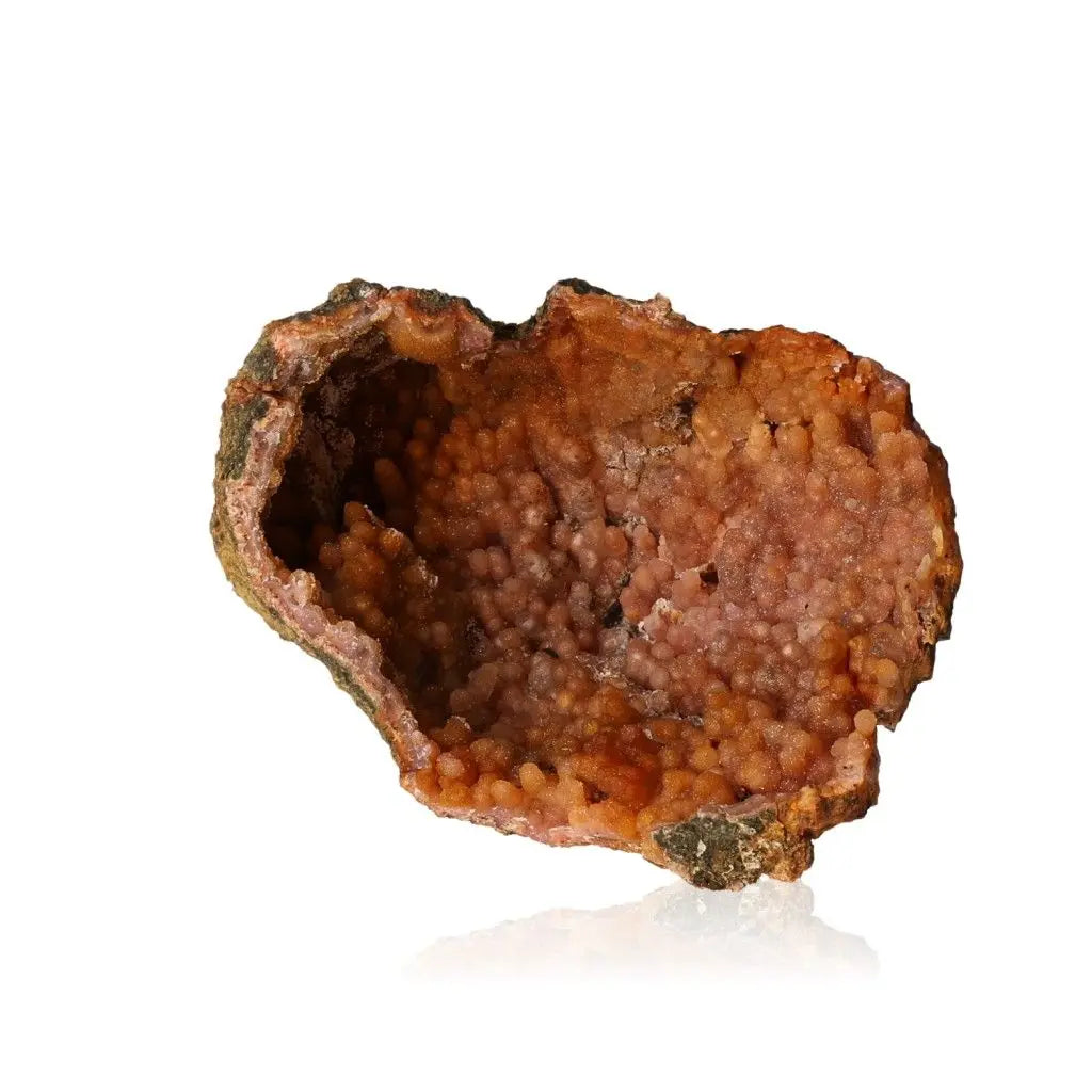 Close-up of a Quartz Stalactite featuring intricate, layered structures in warm tones, showcasing its natural beauty and uniqueness.