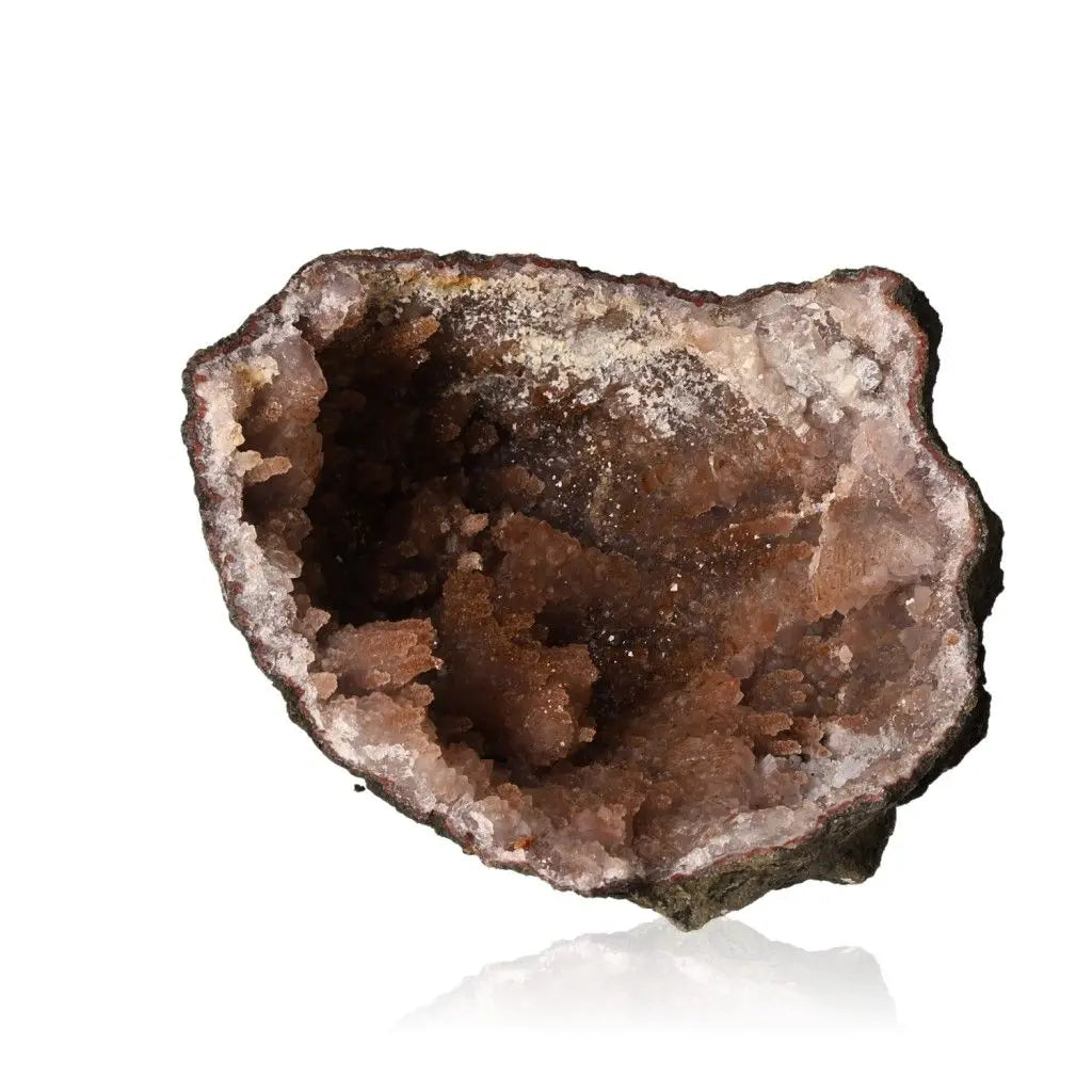 Natural Quartz Stalactite with layered design from Sylvia Crystals, showcasing unique formations and earthy tones.