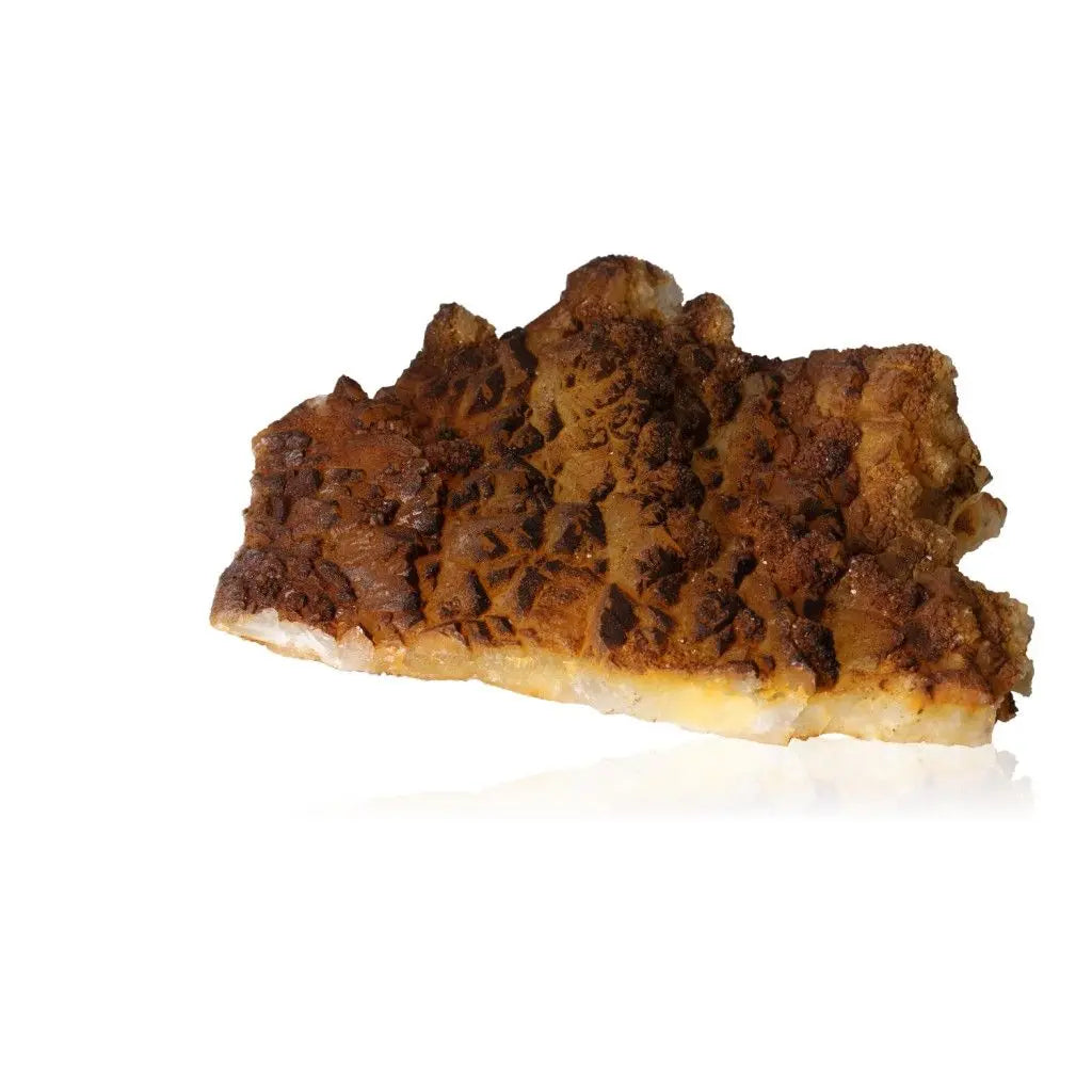 Quartz with Goethite crystal from Sylvia Crystals, showcasing purity and transformative energy for conscious luxury living.