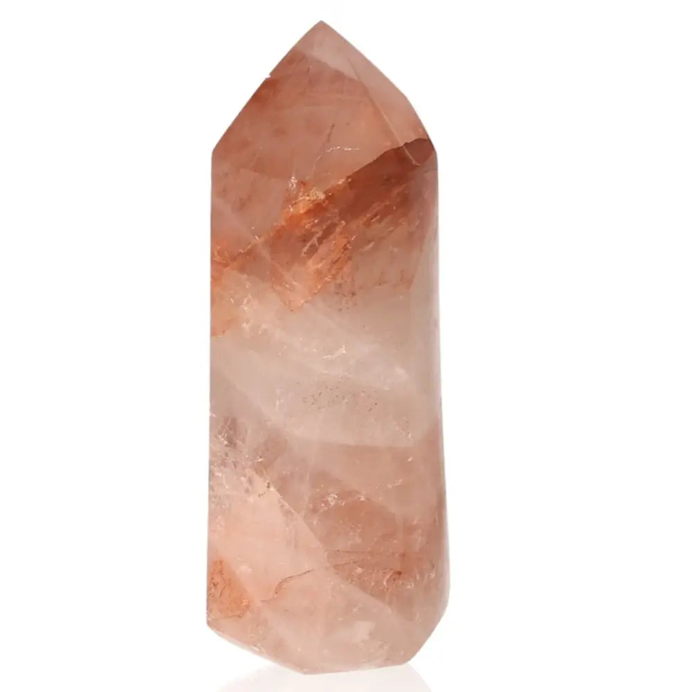 Red Calcite Tower for chakra healing and spiritual support.