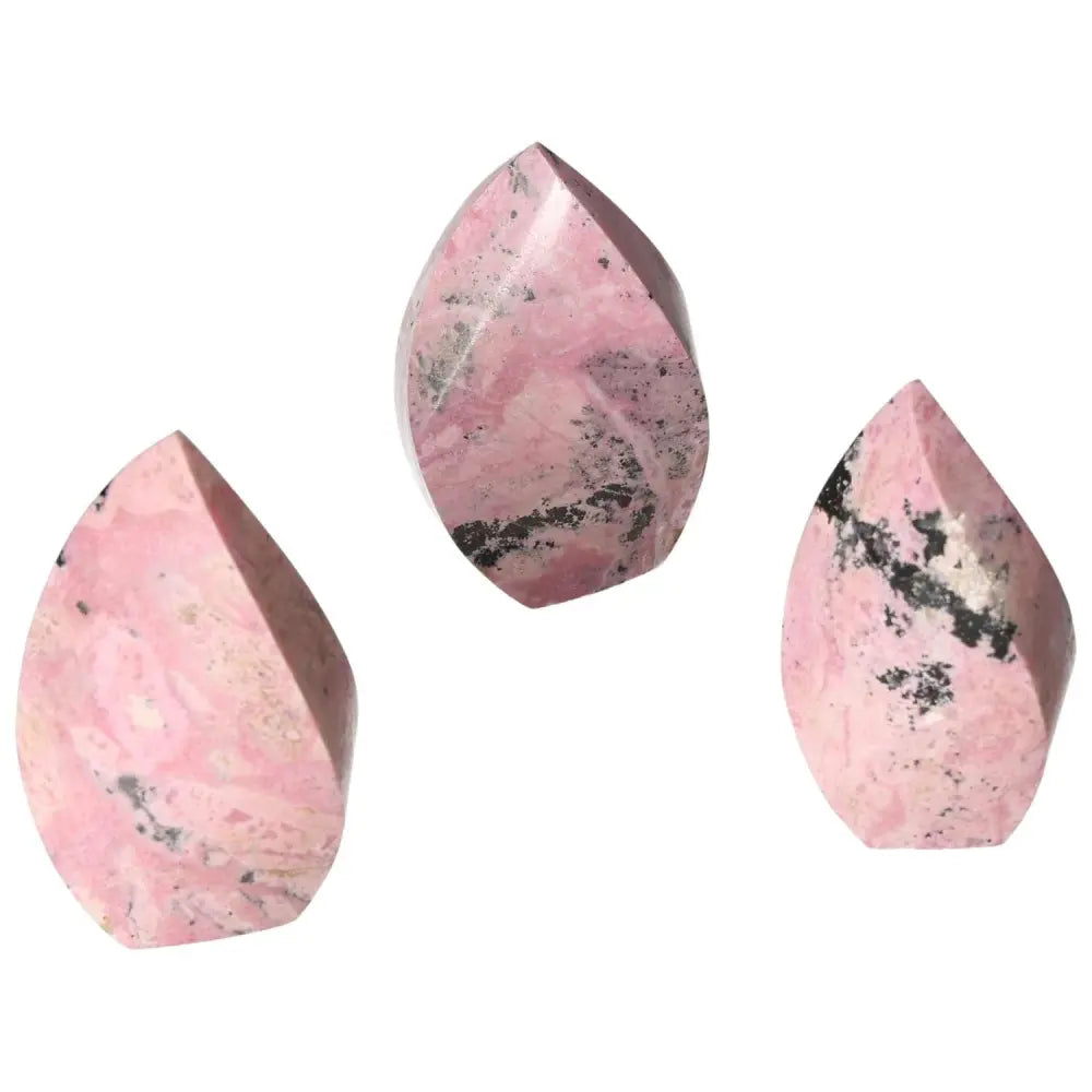 Rhodonite Flame L healing crystals with vibrant color and unique patterns, promoting positive energy and spiritual growth.