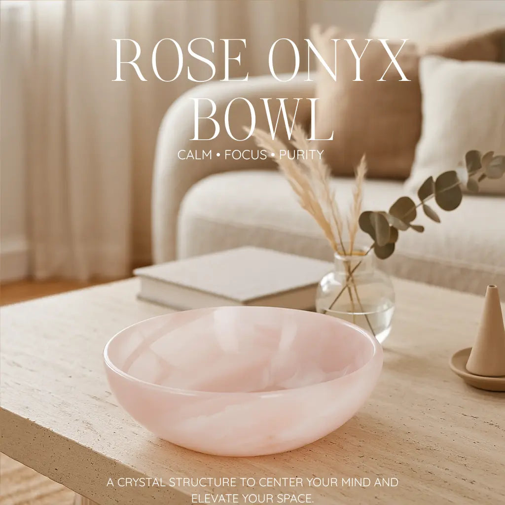 Rose Onyx Bowl Sylvia Crystals Sp. z o.o.