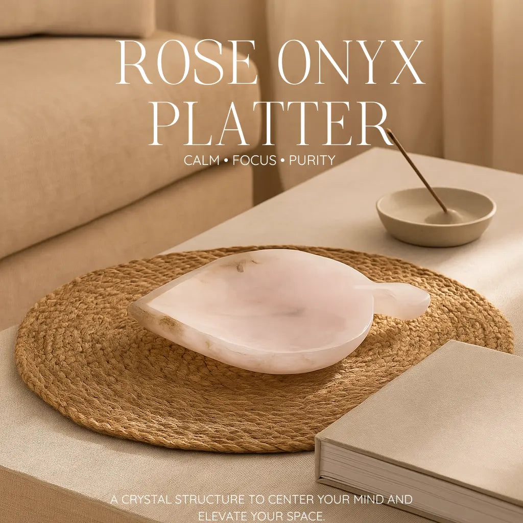 Rose Onyx Platter Sylvia Crystals Sp. z o.o.