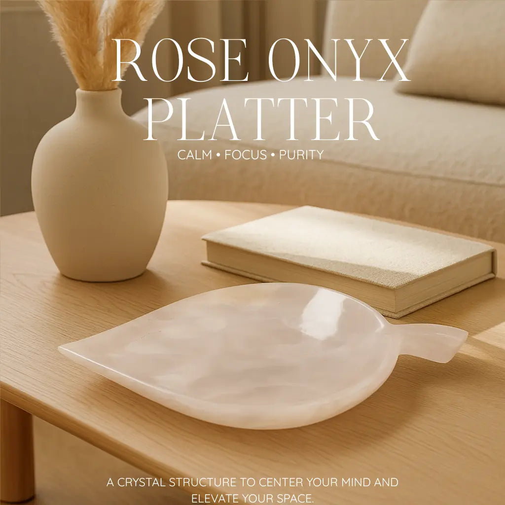 Rose Onyx Platter Sylvia Crystals Sp. z o.o.