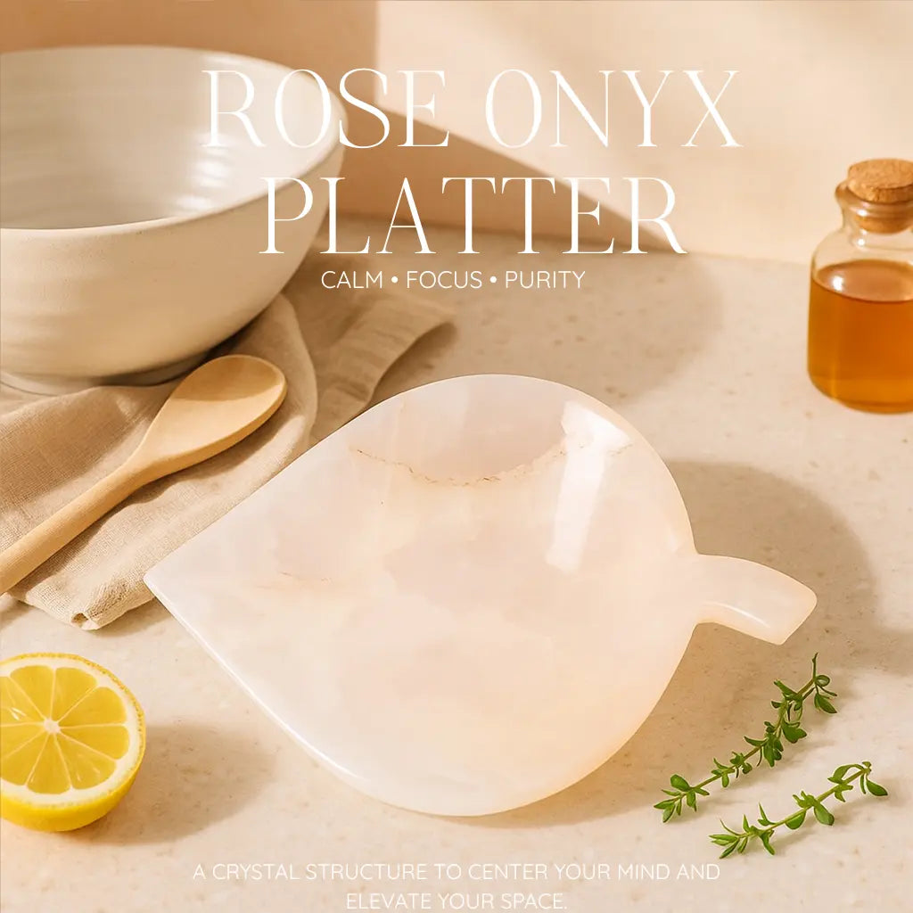 Rose Onyx Platter Sylvia Crystals Sp. z o.o.