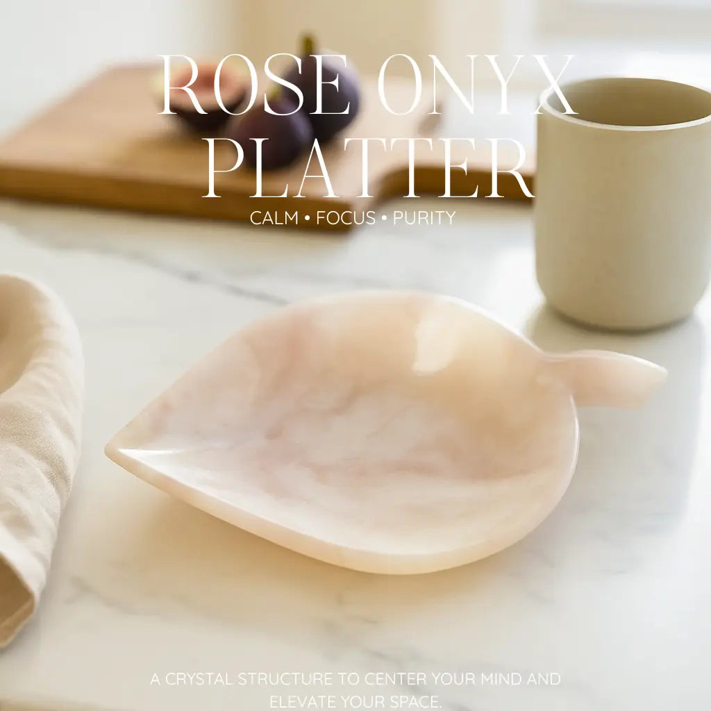 Rose Onyx Platter Sylvia Crystals Sp. z o.o.