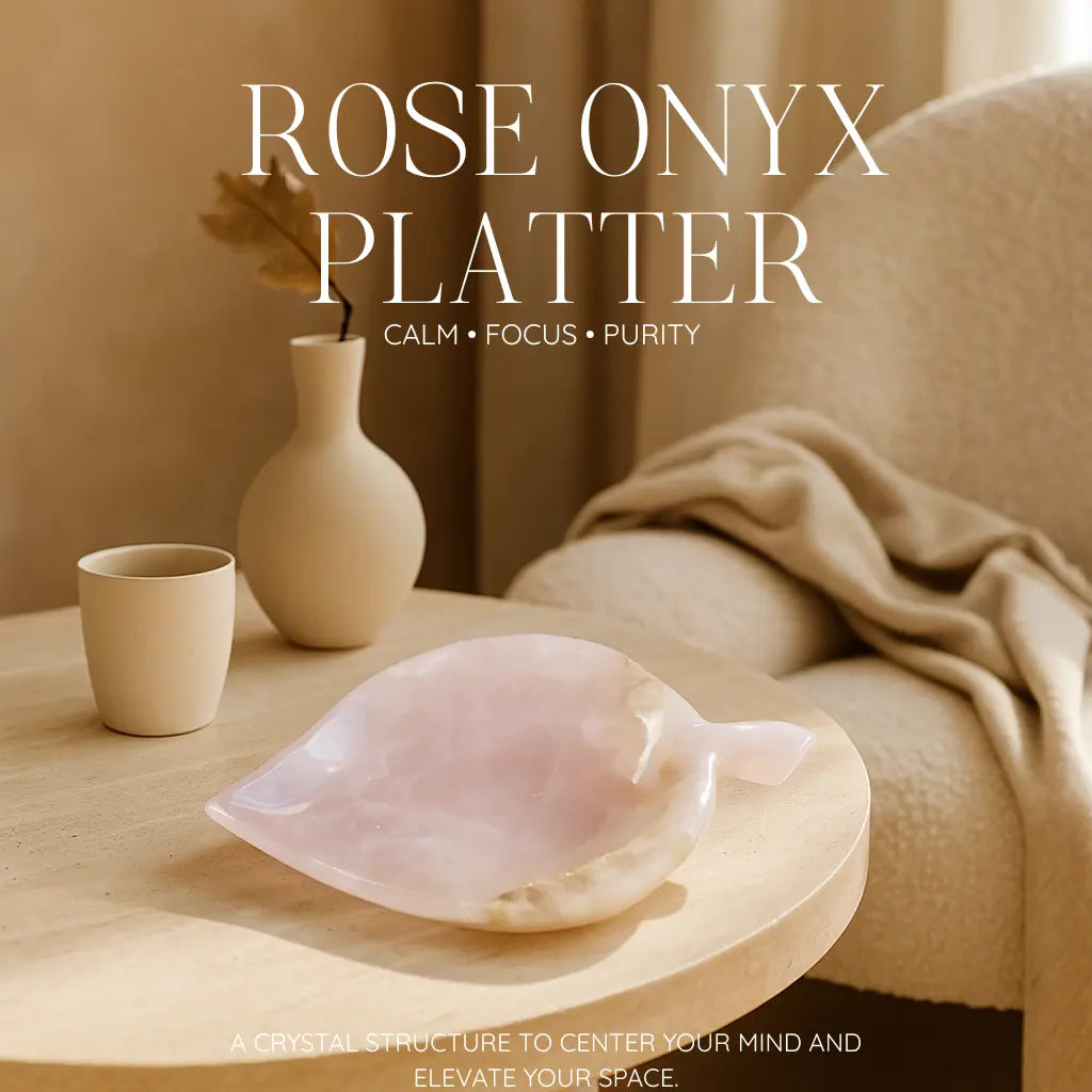 Rose Onyx Platter Sylvia Crystals Sp. z o.o.