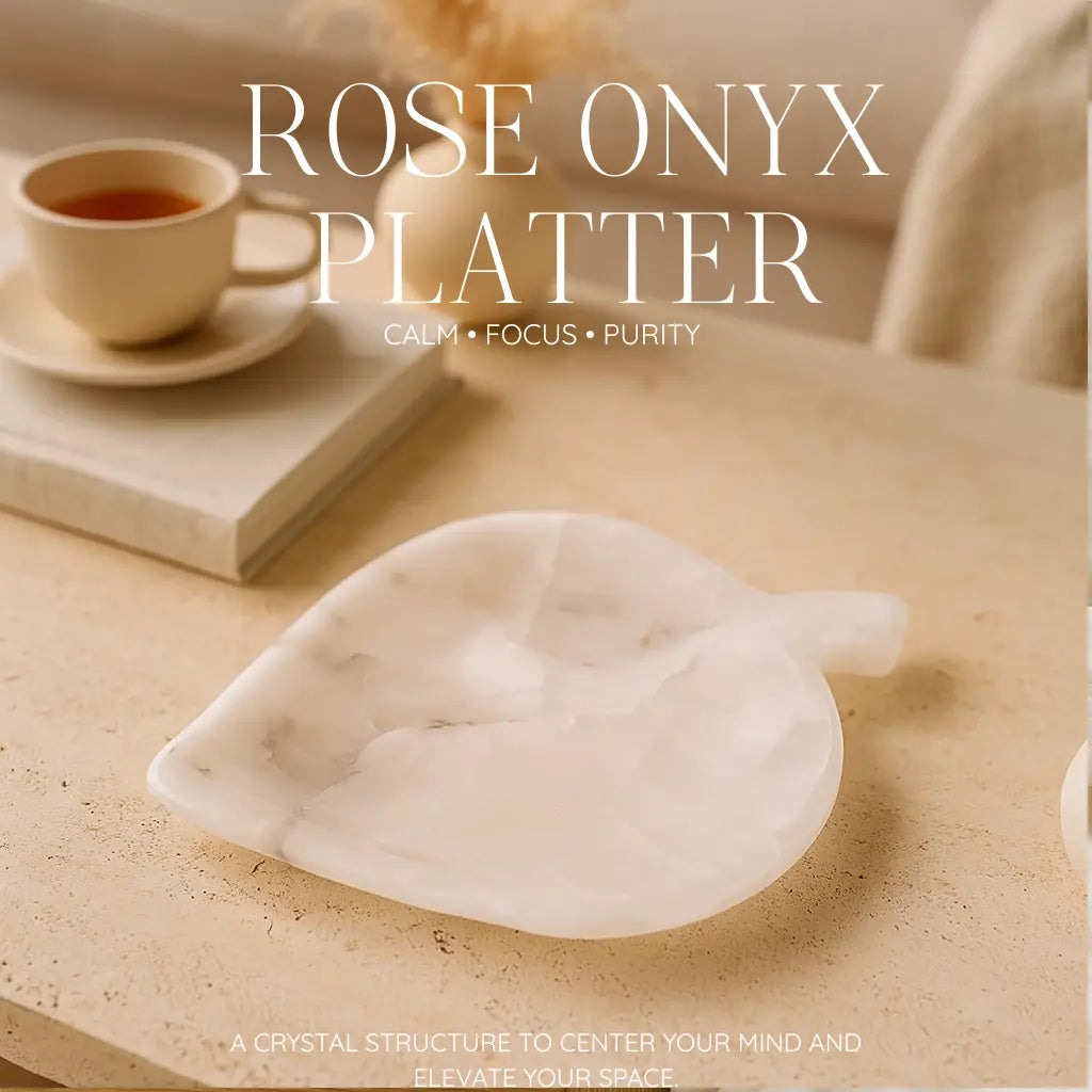 Rose Onyx Platter Sylvia Crystals Sp. z o.o.