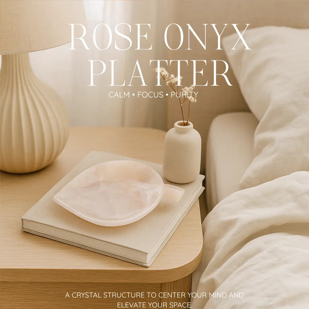 Rose Onyx Platter Sylvia Crystals Sp. z o.o.