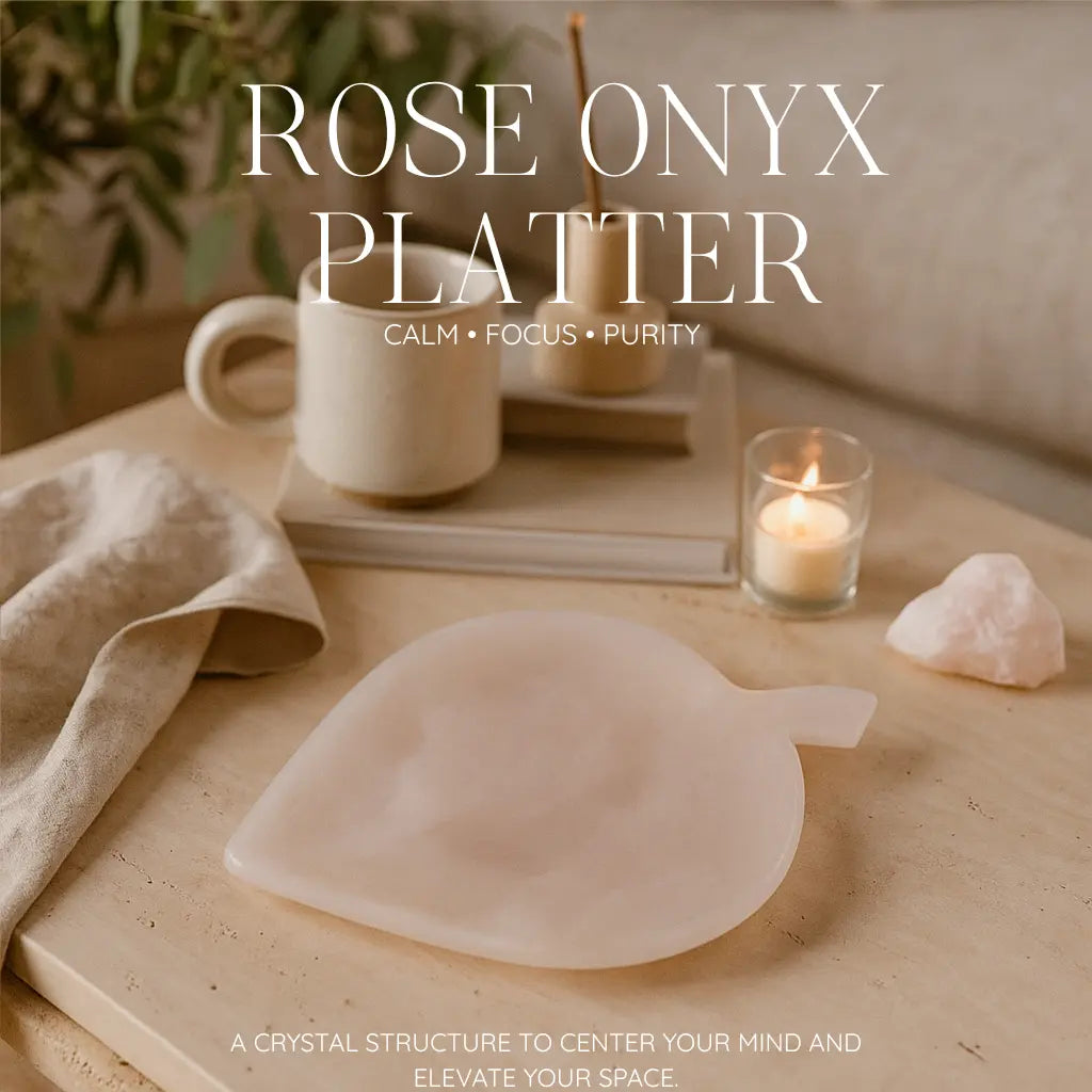 Rose Onyx Platter Sylvia Crystals Sp. z o.o.